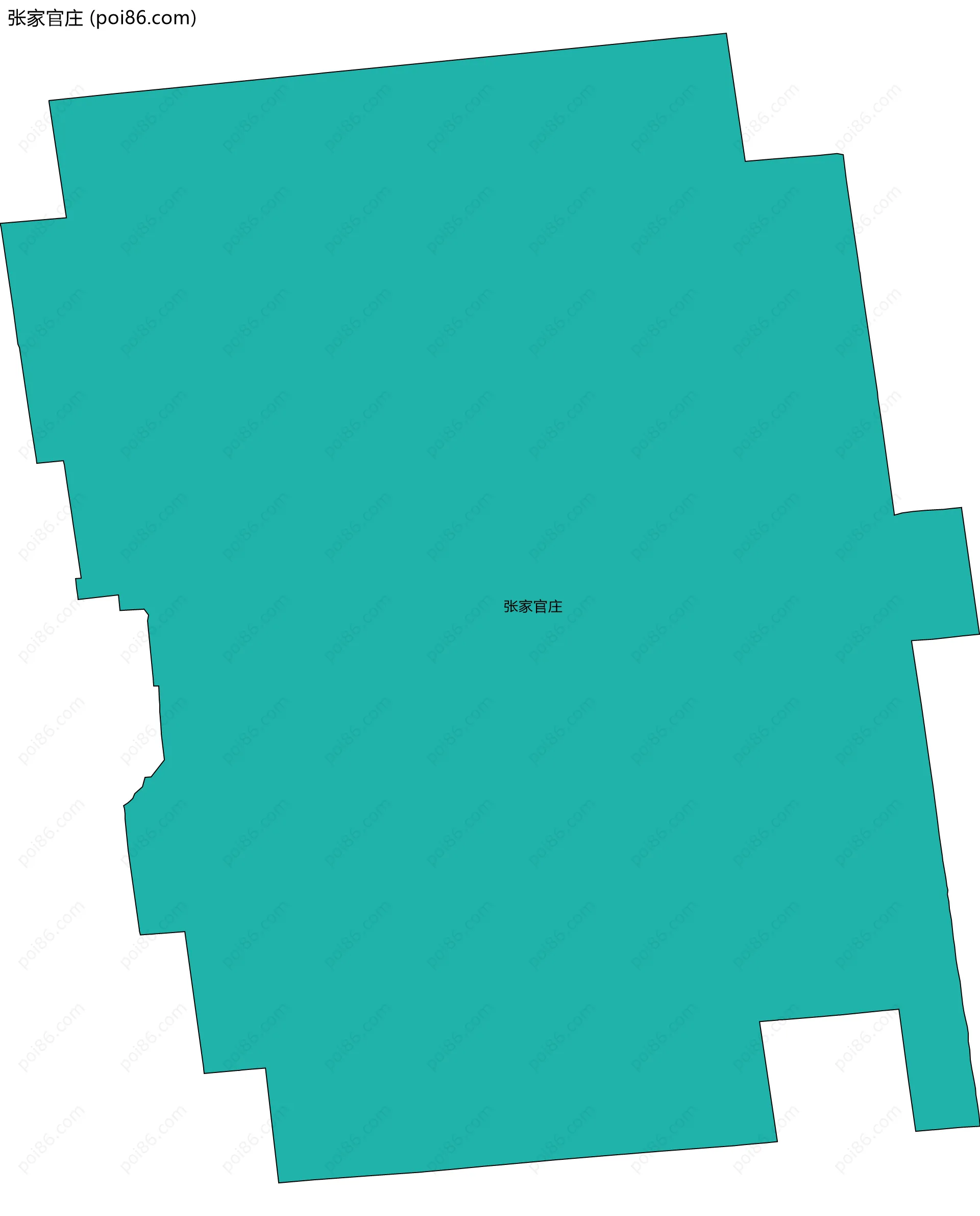 张家官庄边界地图