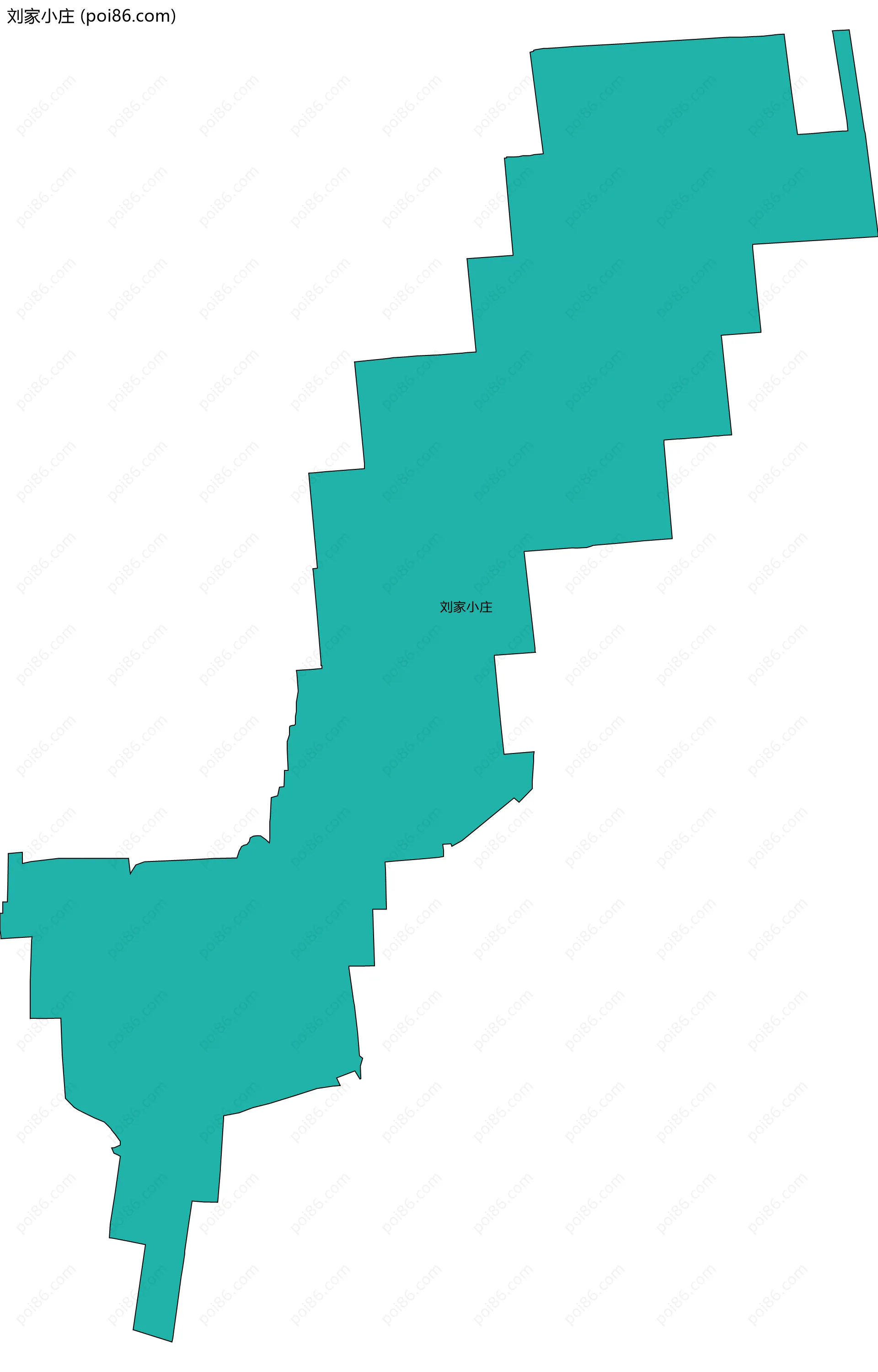 刘家小庄边界地图