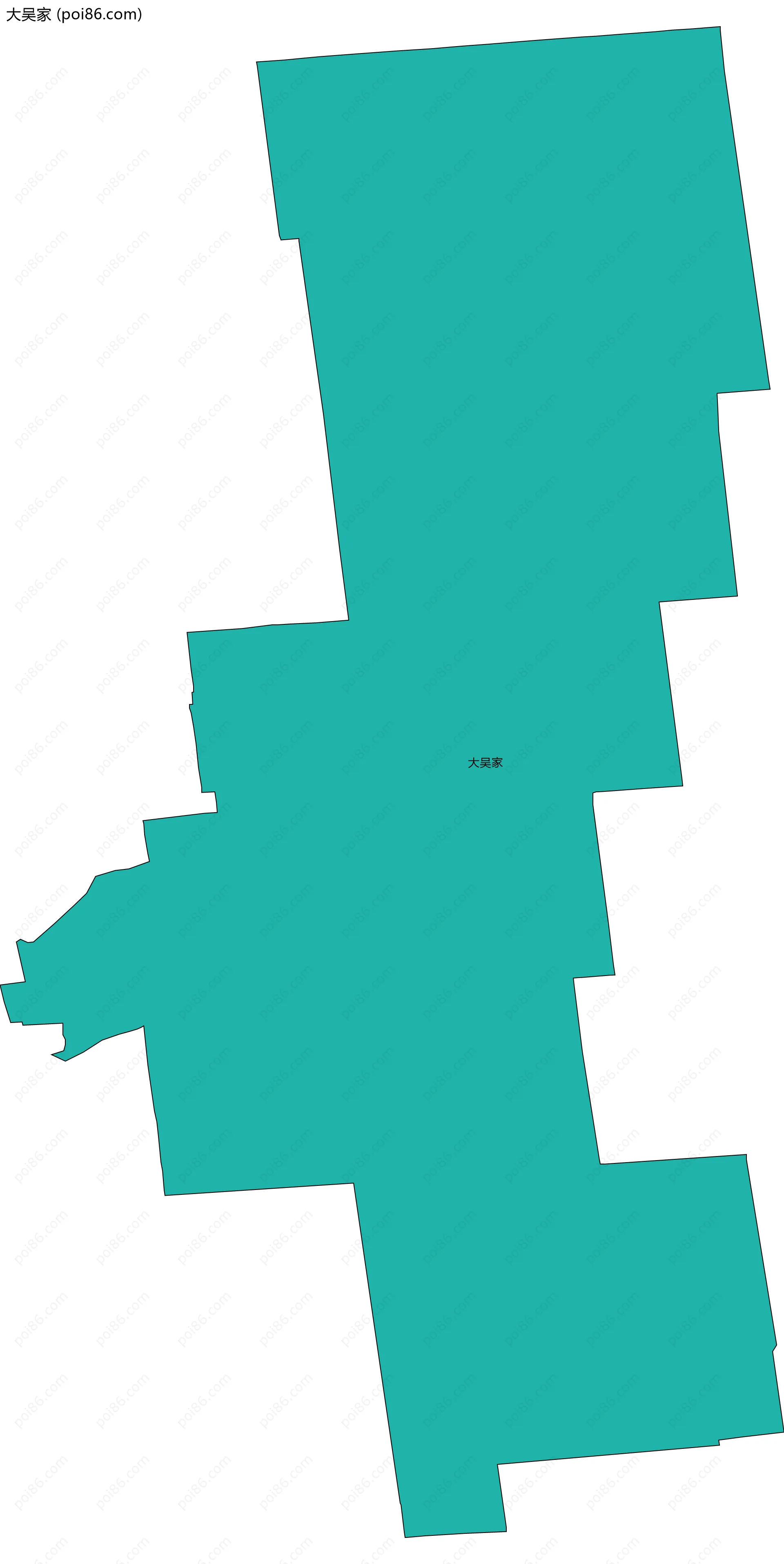 大吴家边界地图