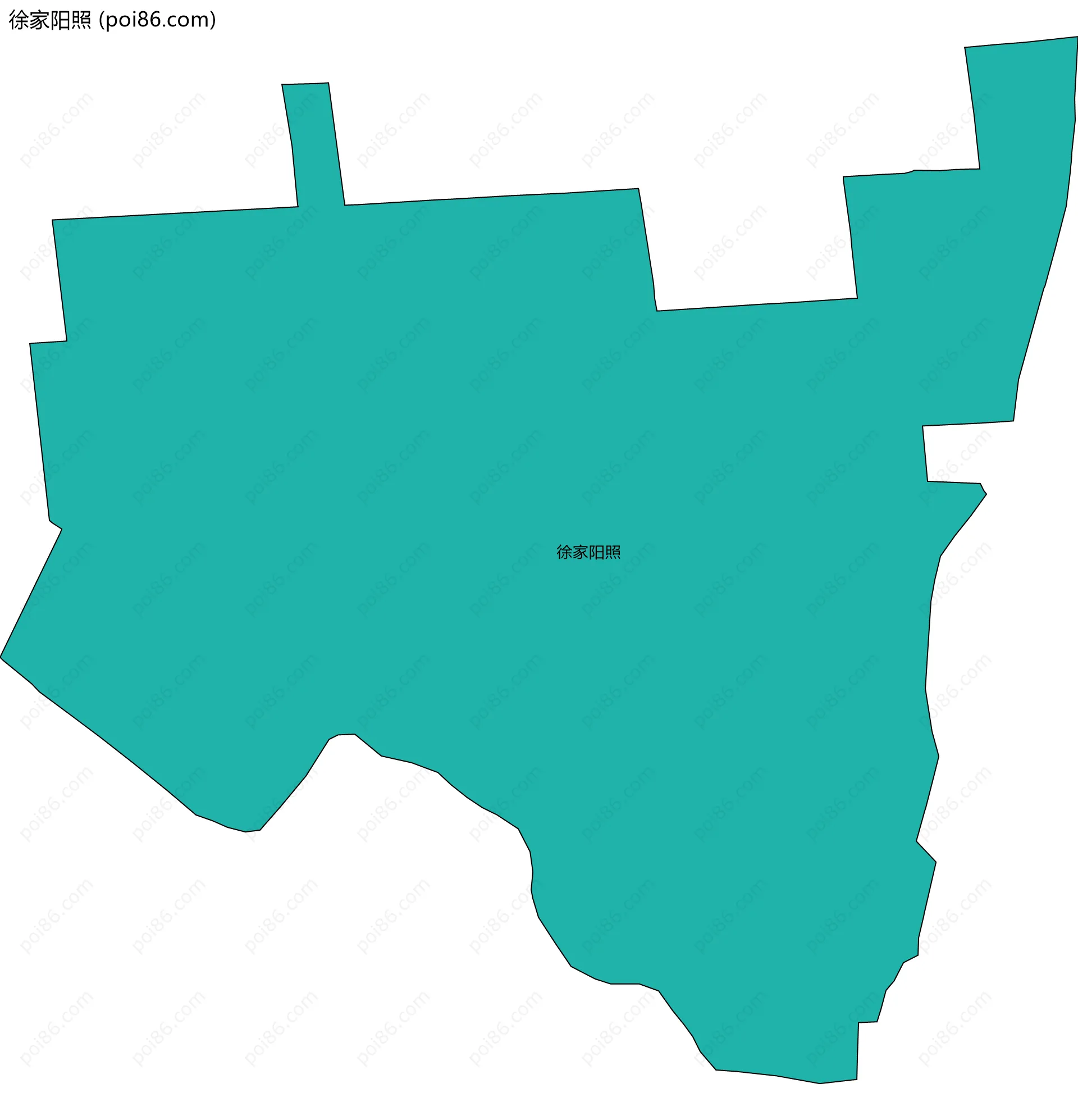 徐家阳照边界地图