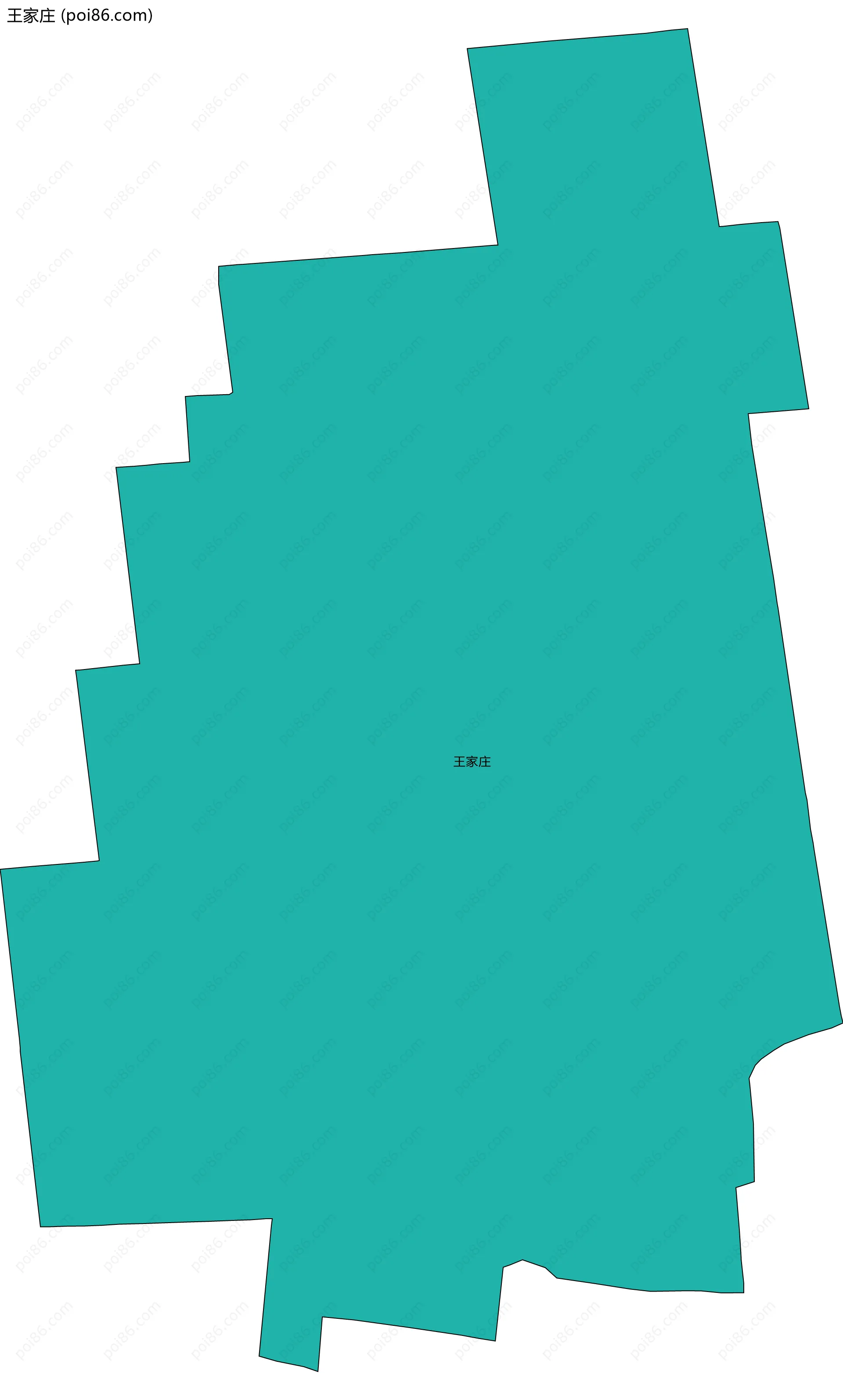 王家庄边界地图