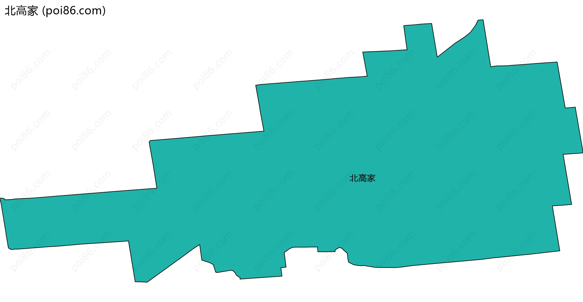 北高家边界地图