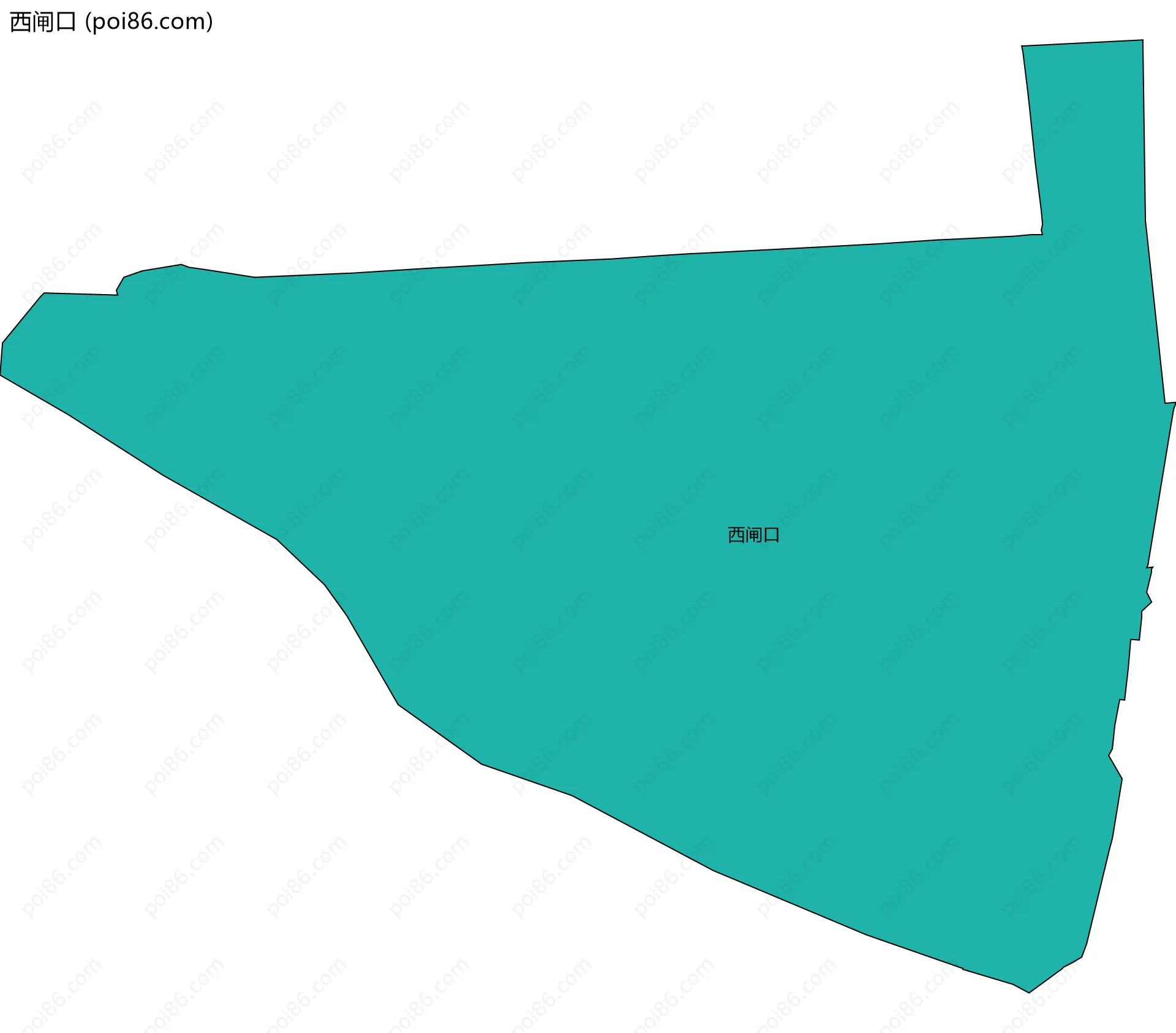 西闸口边界地图