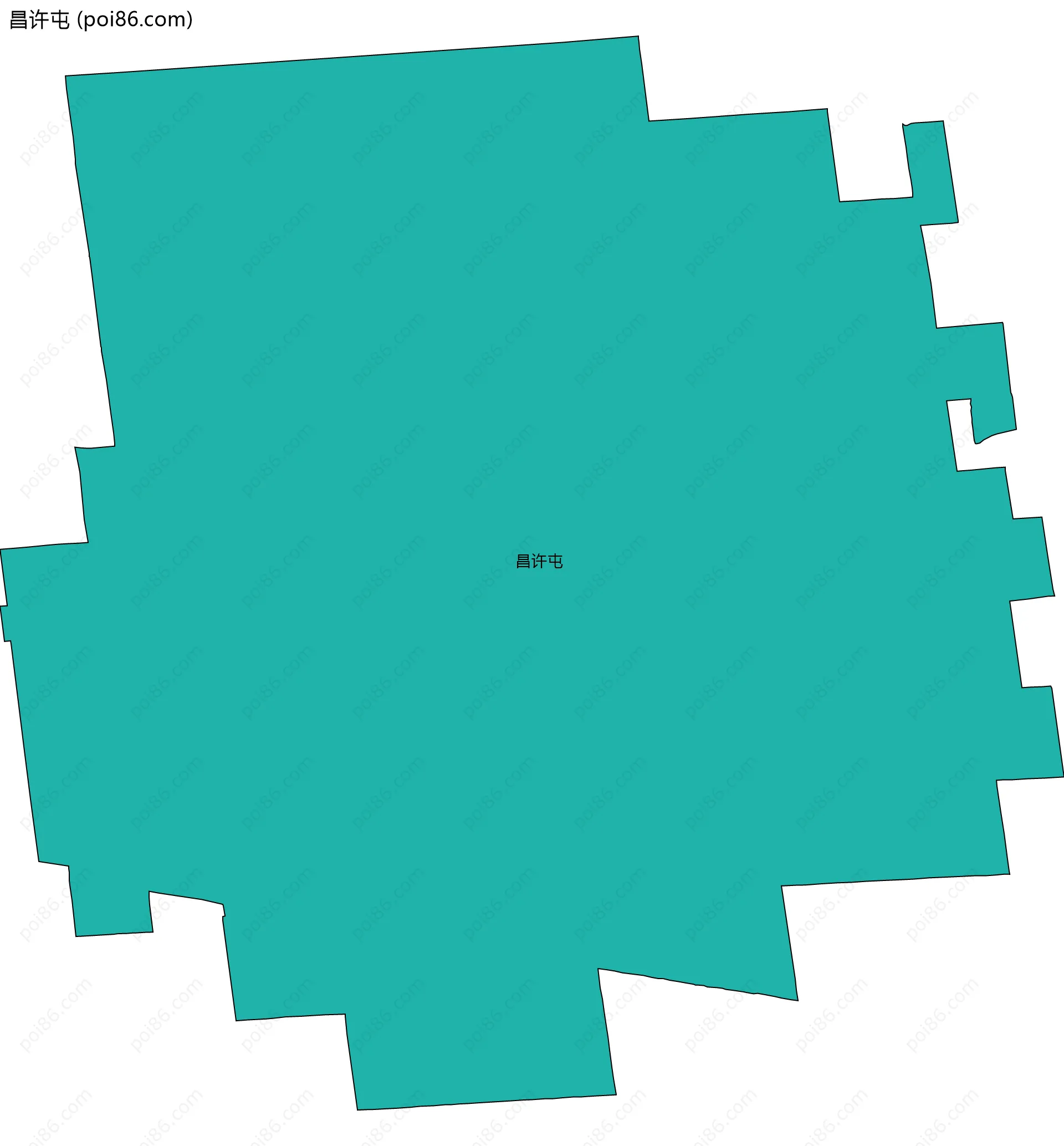 昌许屯边界地图