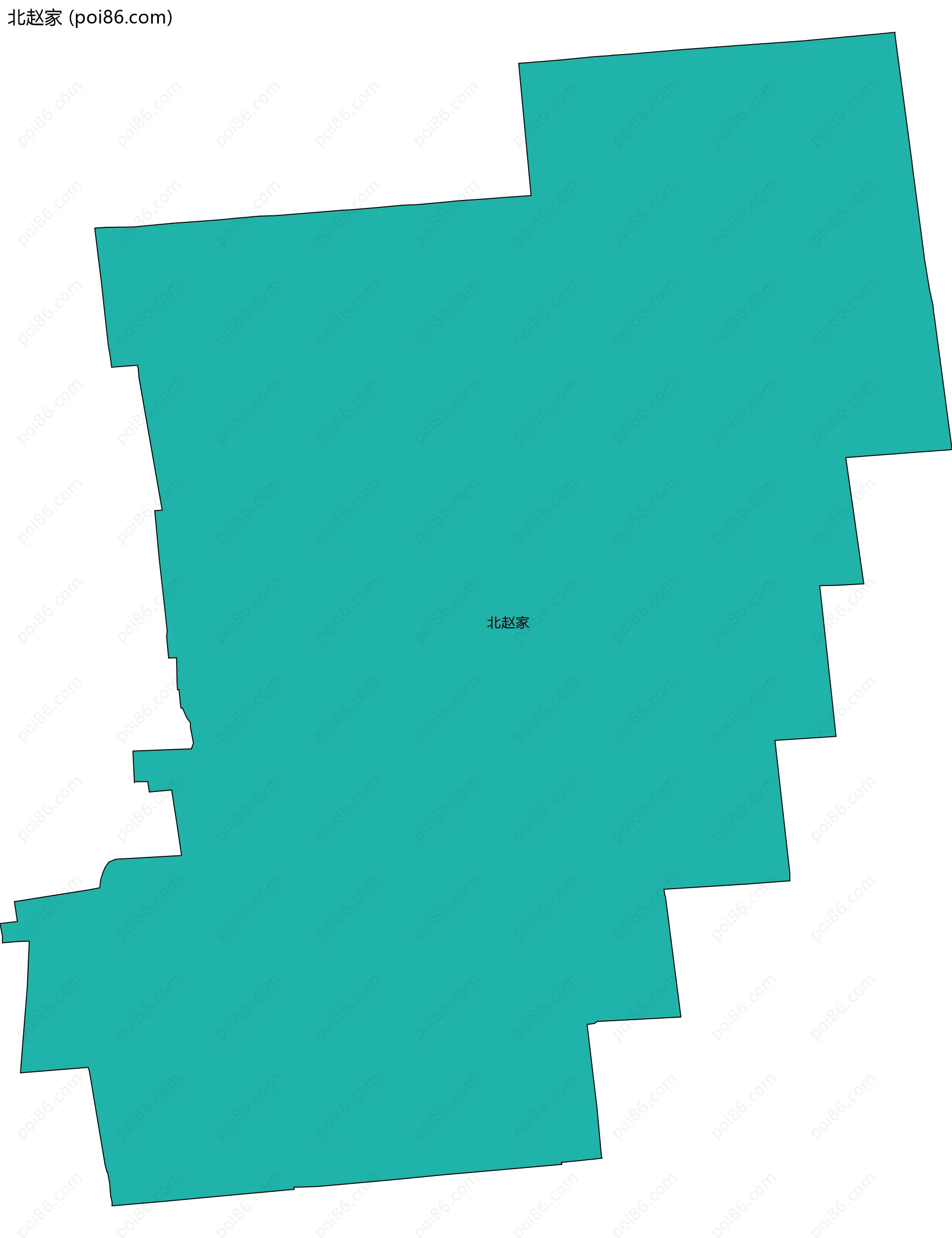 北赵家边界地图