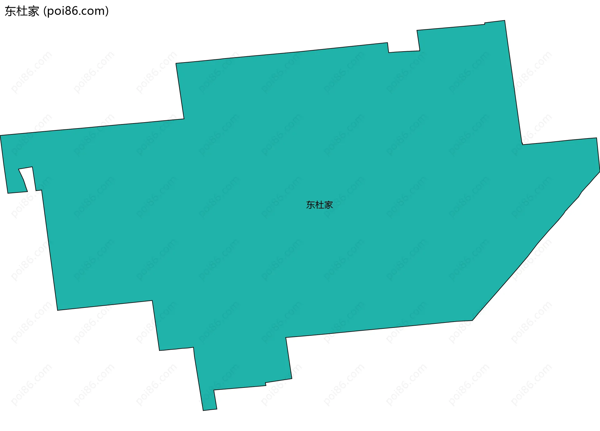 东杜家边界地图