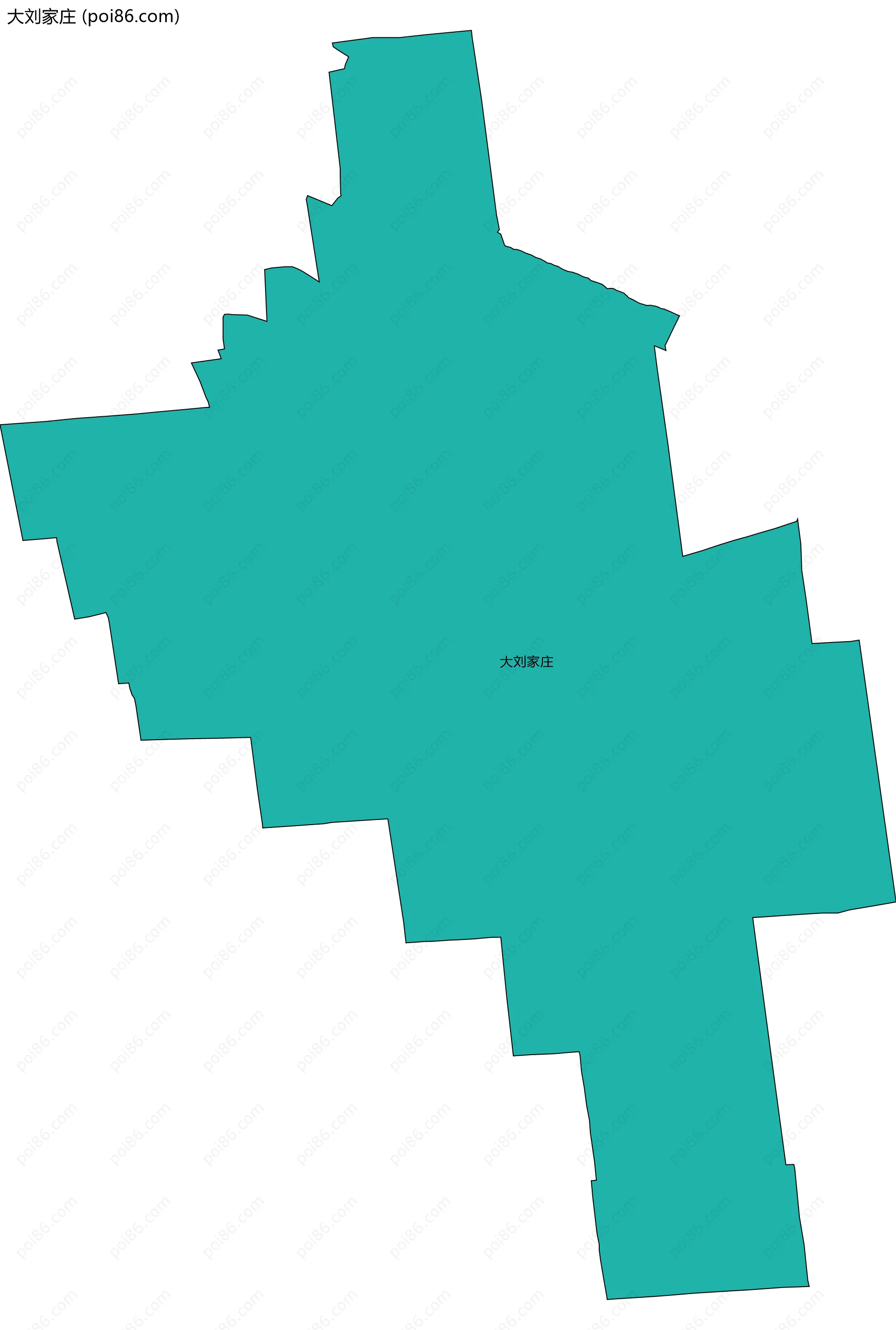 大刘家庄边界地图