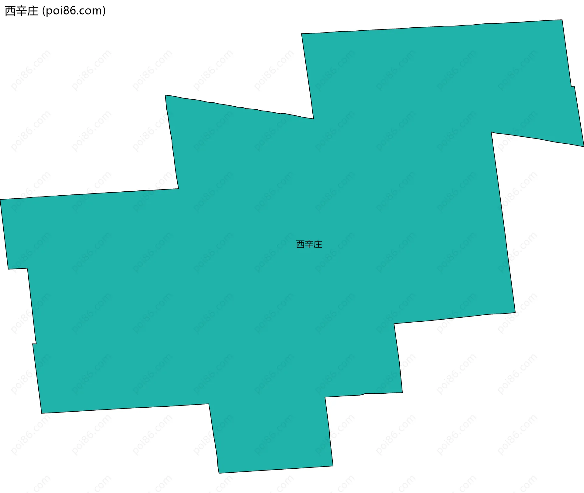 西辛庄边界地图