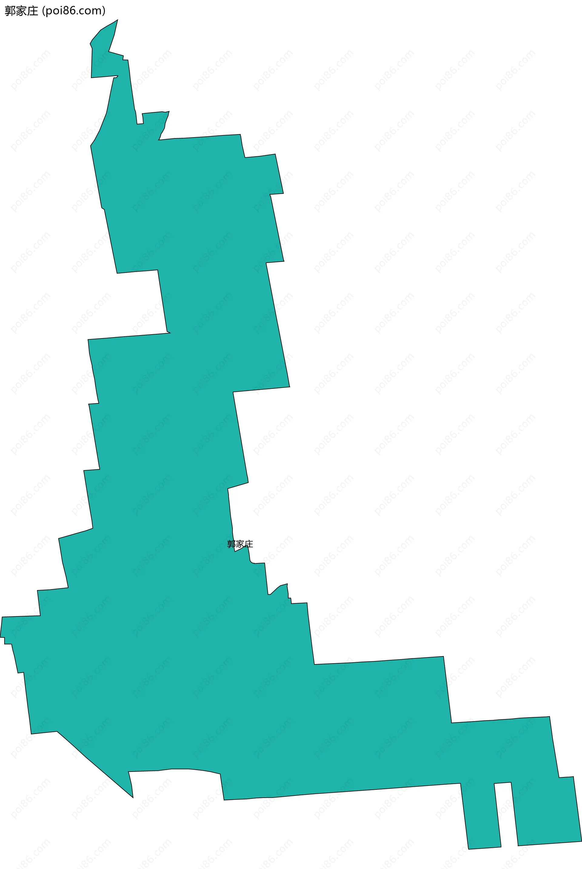 郭家庄边界地图