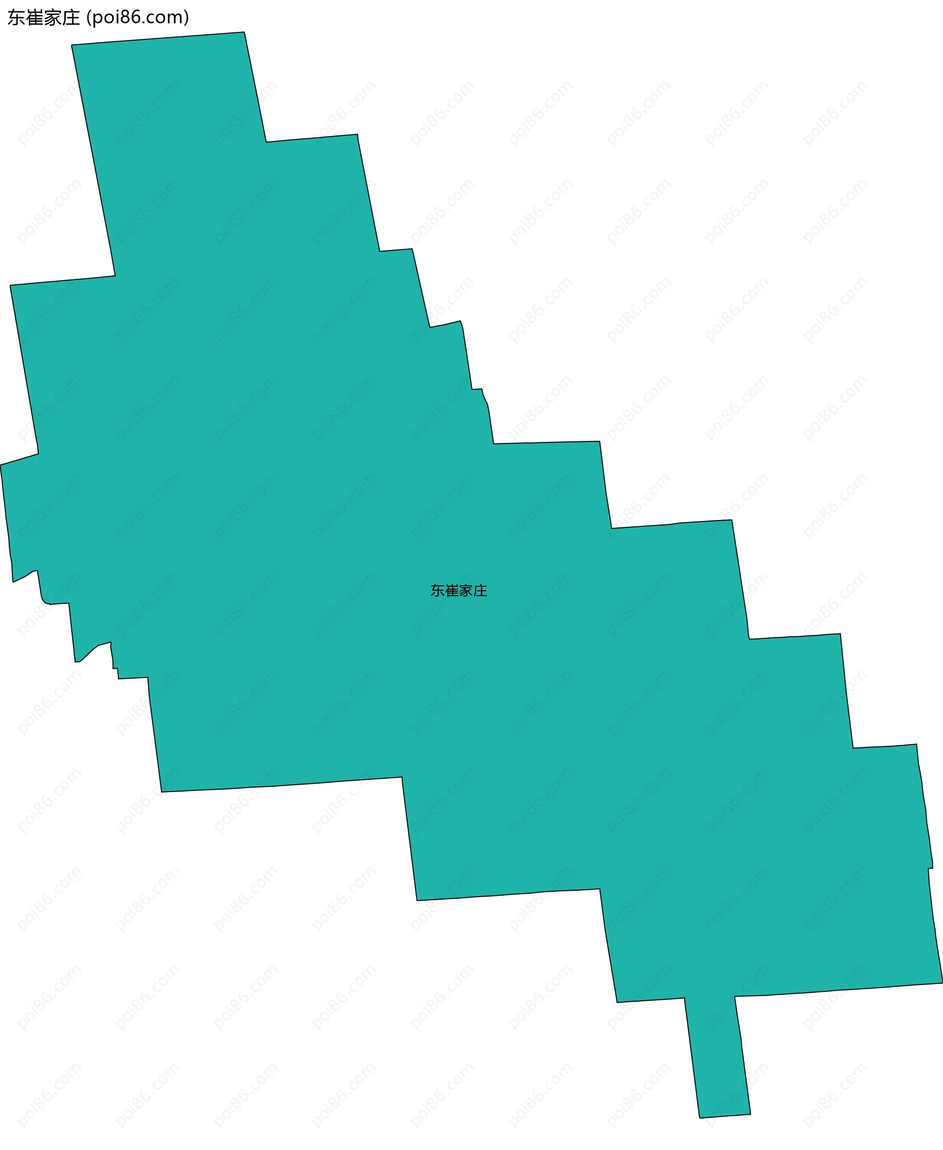 东崔家庄边界地图