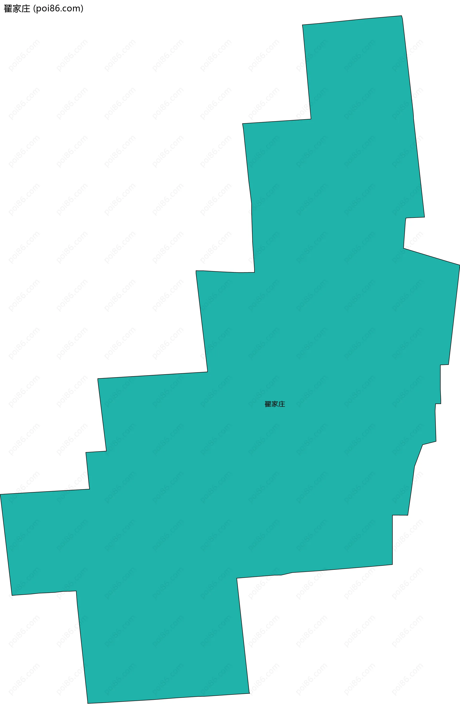 翟家庄边界地图