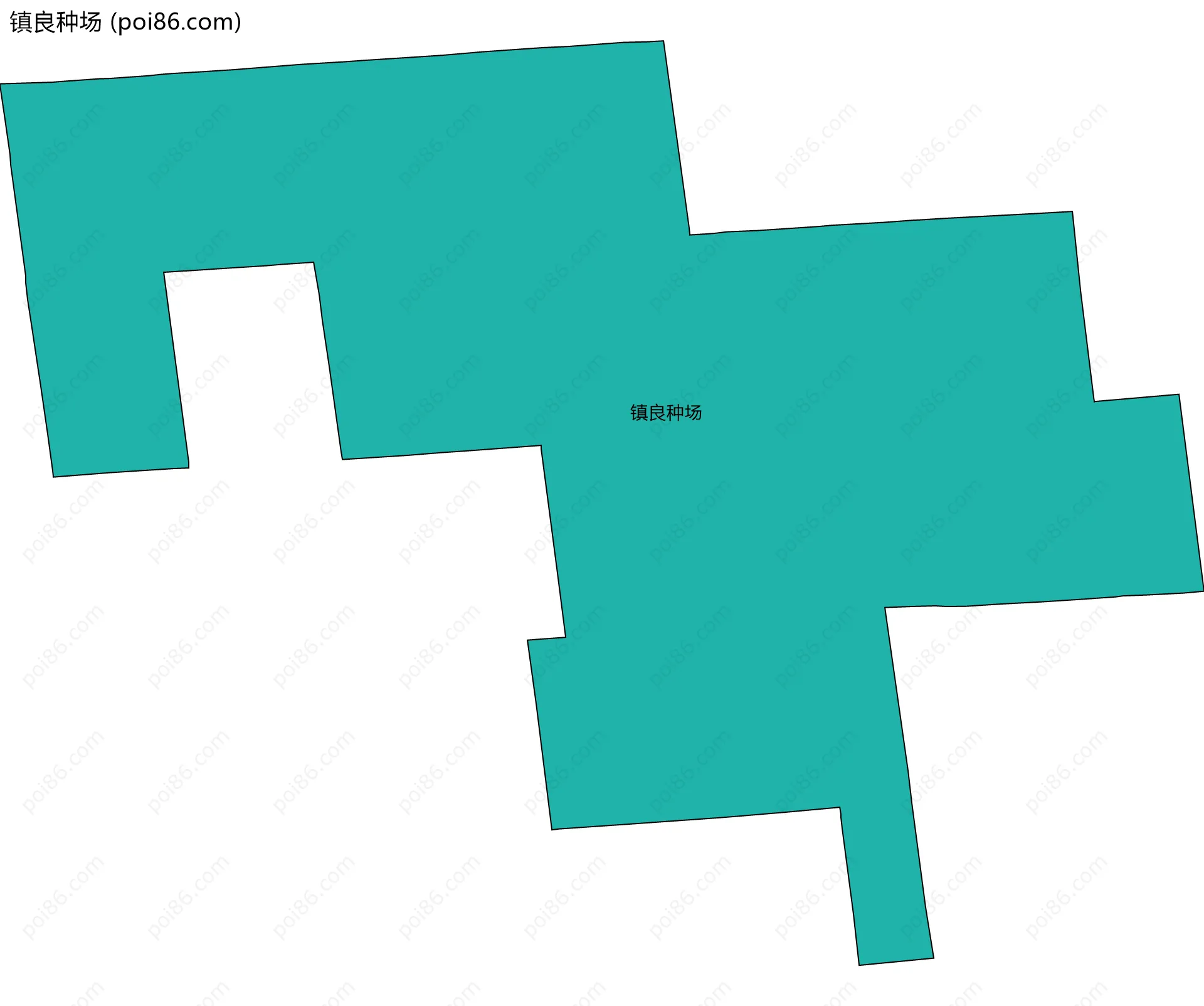 镇良种场边界地图