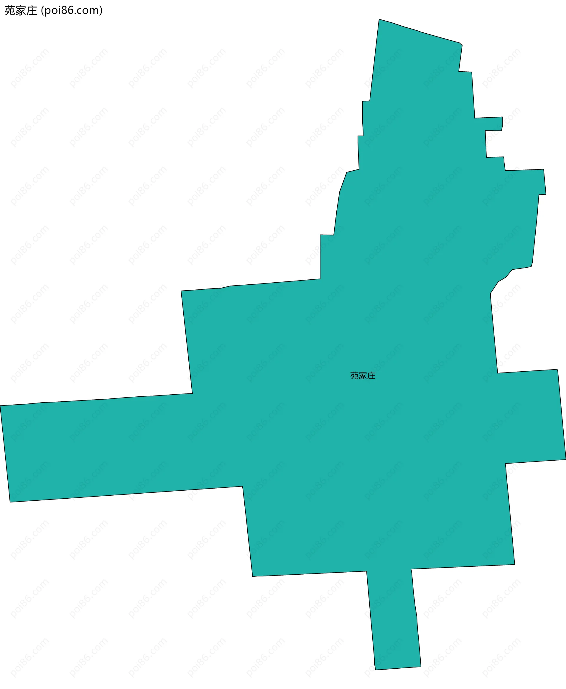 苑家庄边界地图