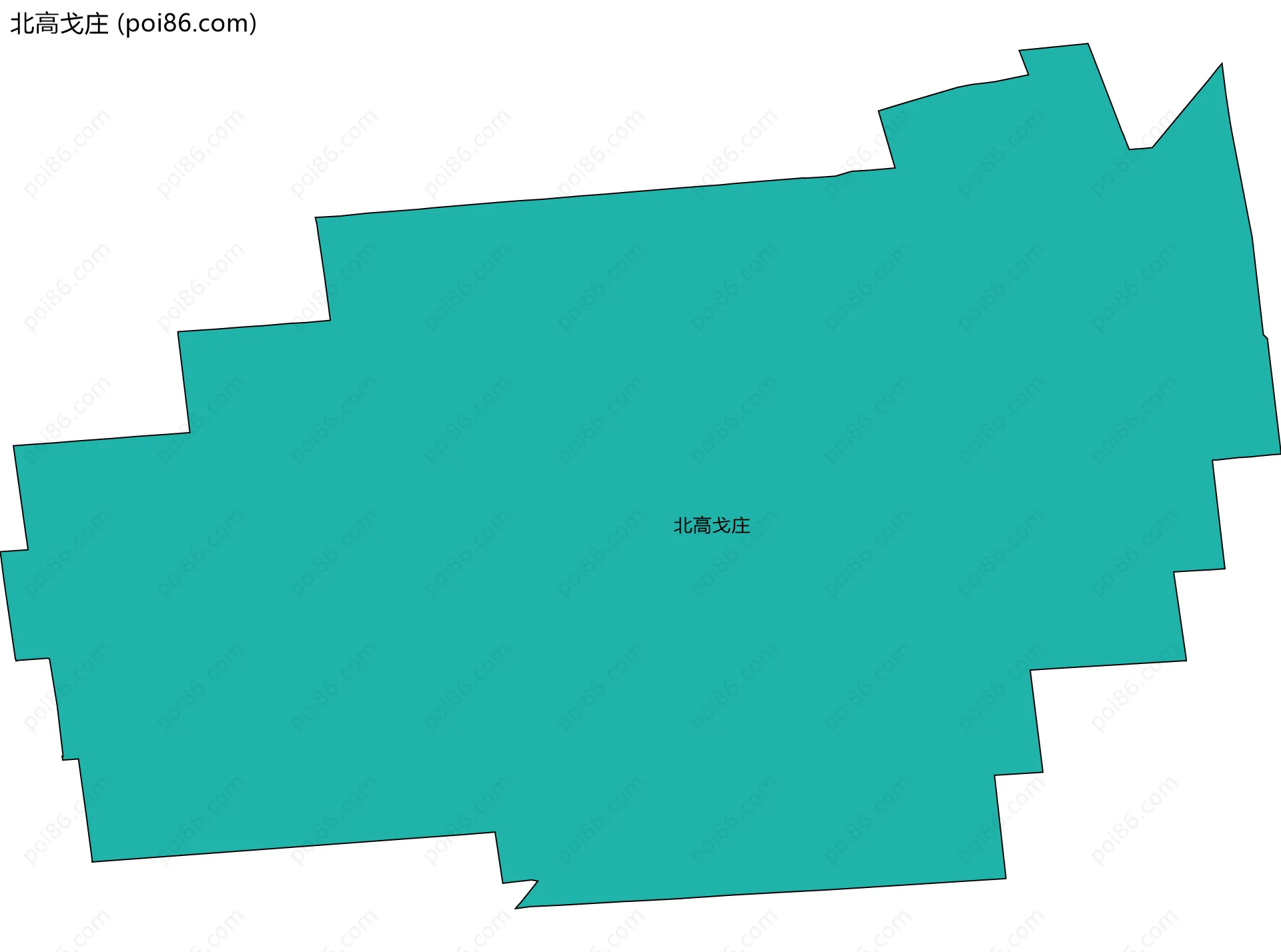 北高戈庄边界地图