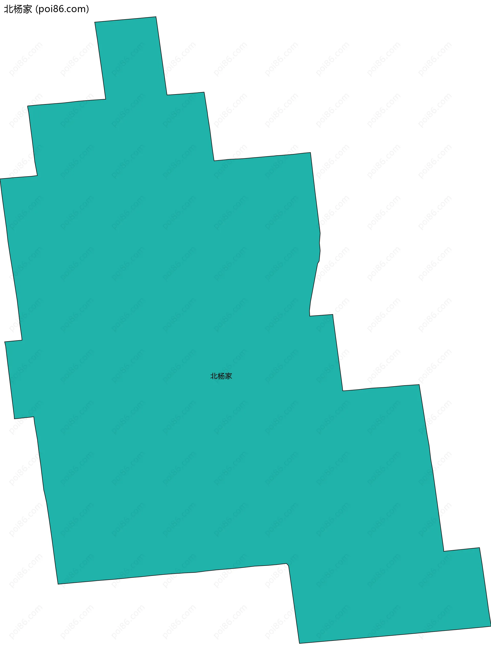 北杨家边界地图