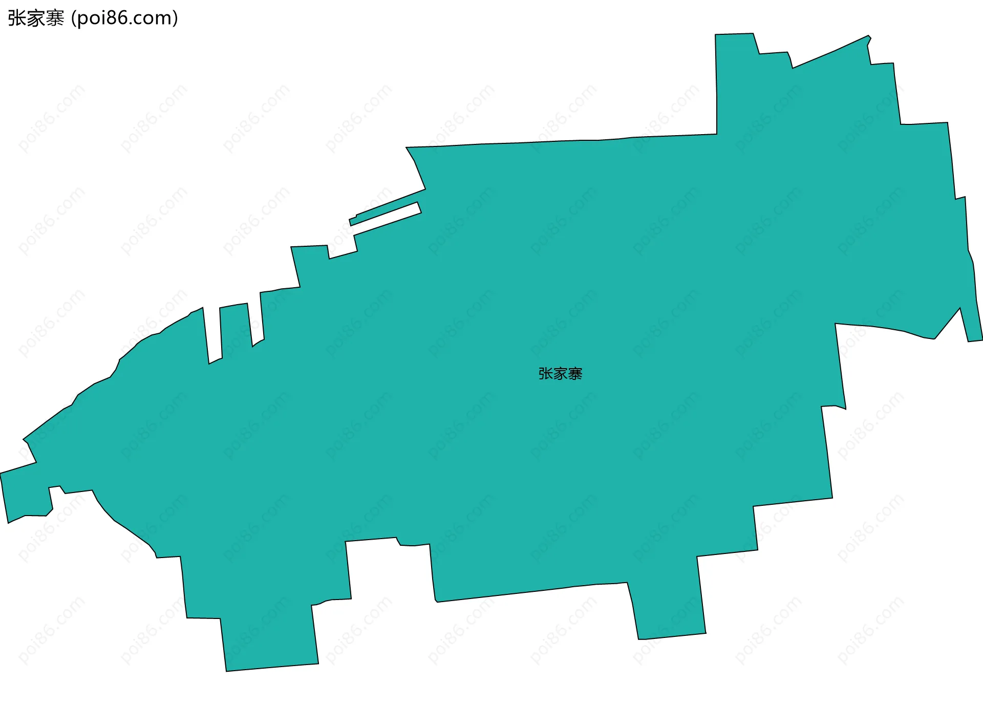 张家寨边界地图