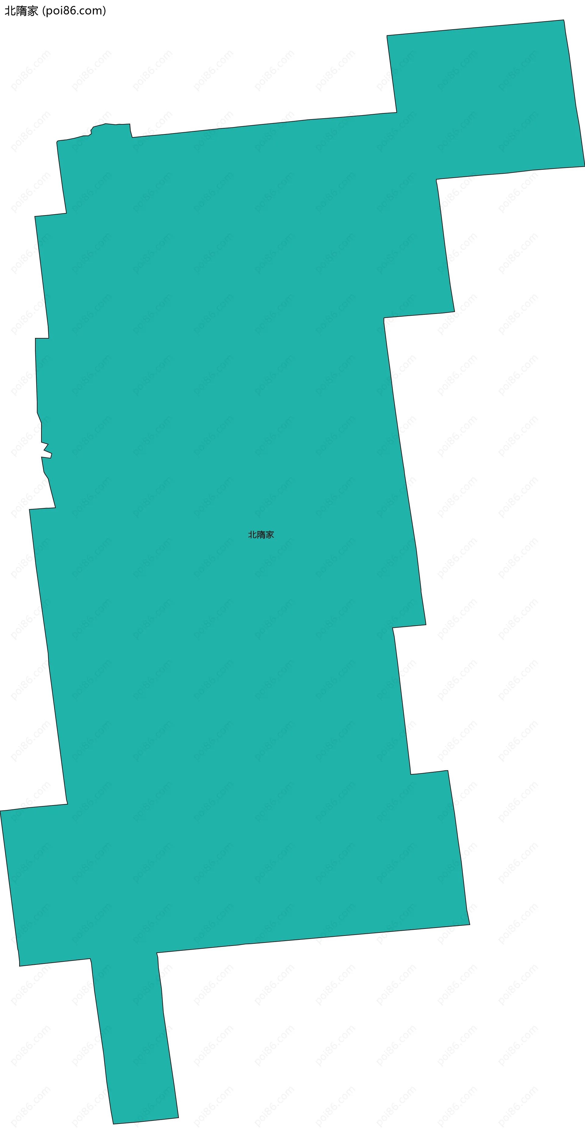 北隋家边界地图