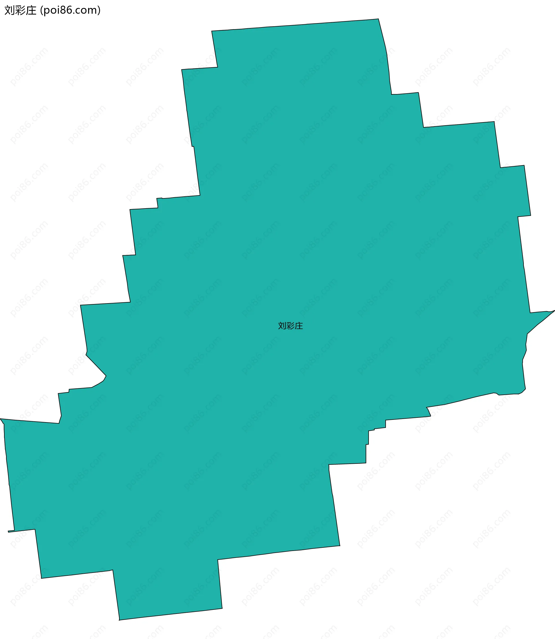 刘彩庄边界地图
