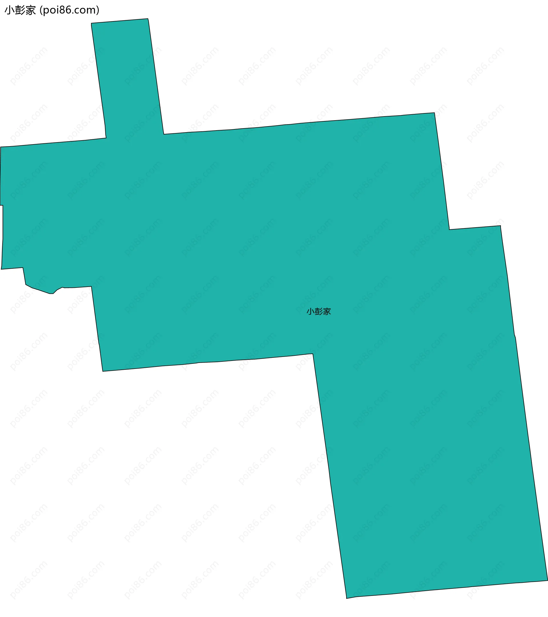 小彭家边界地图