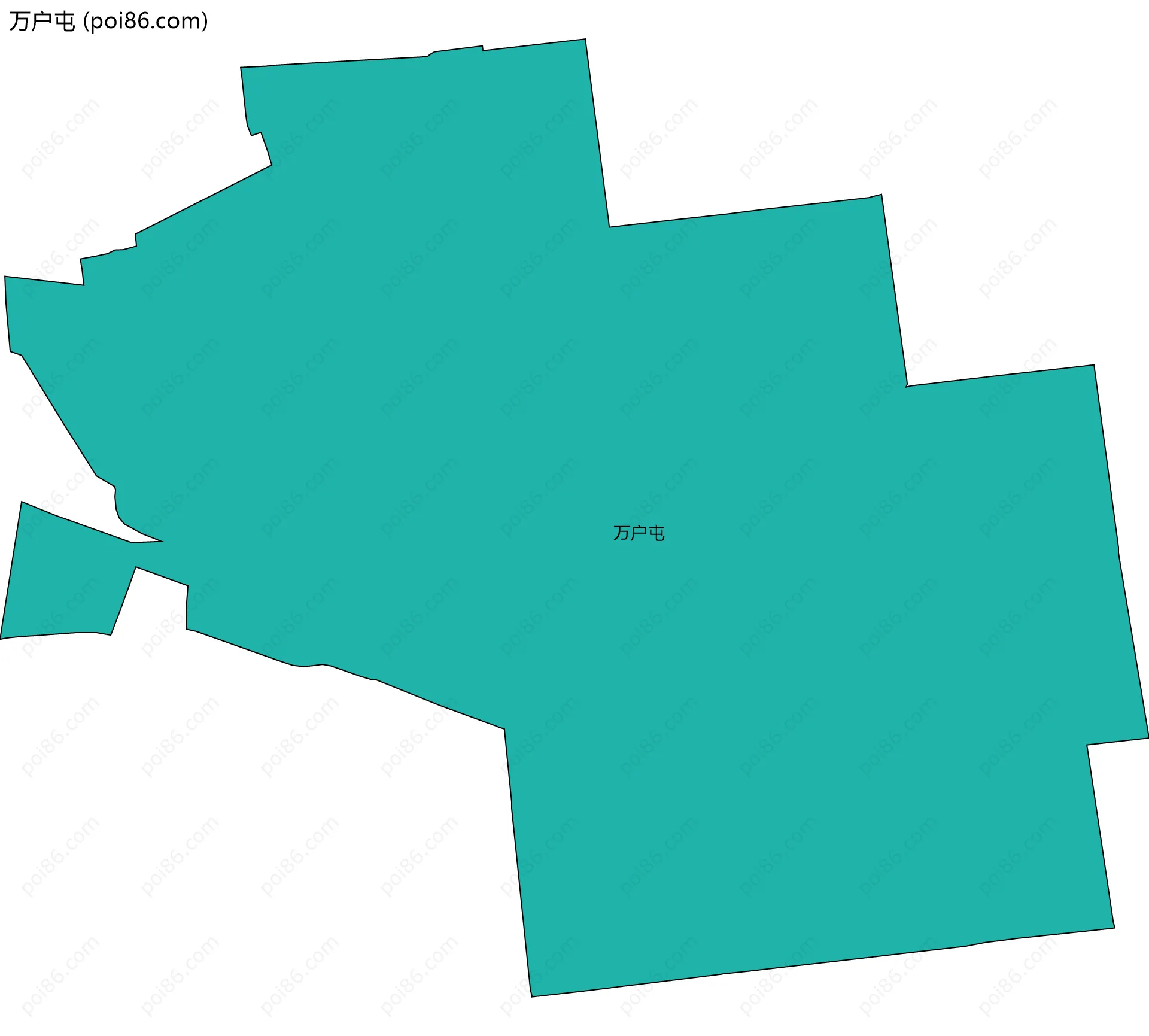 万户屯边界地图