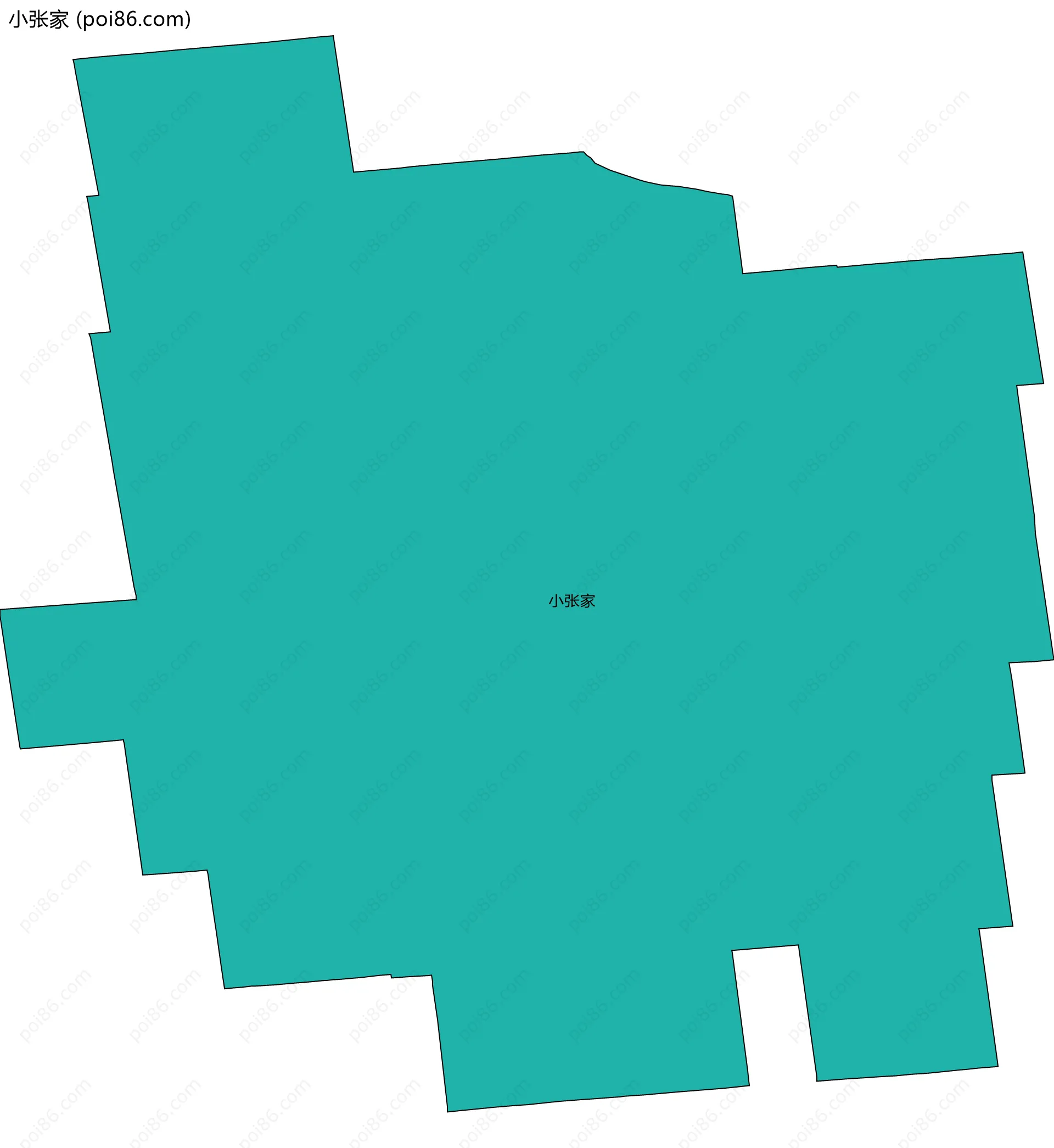 小张家边界地图