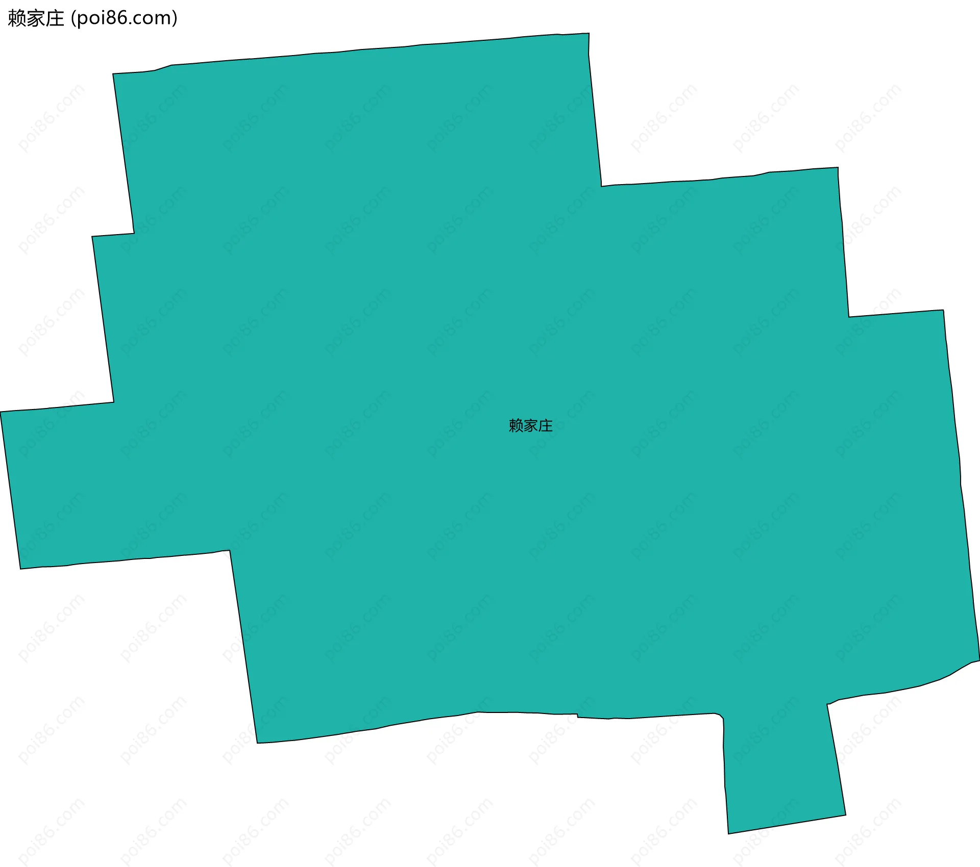 赖家庄边界地图