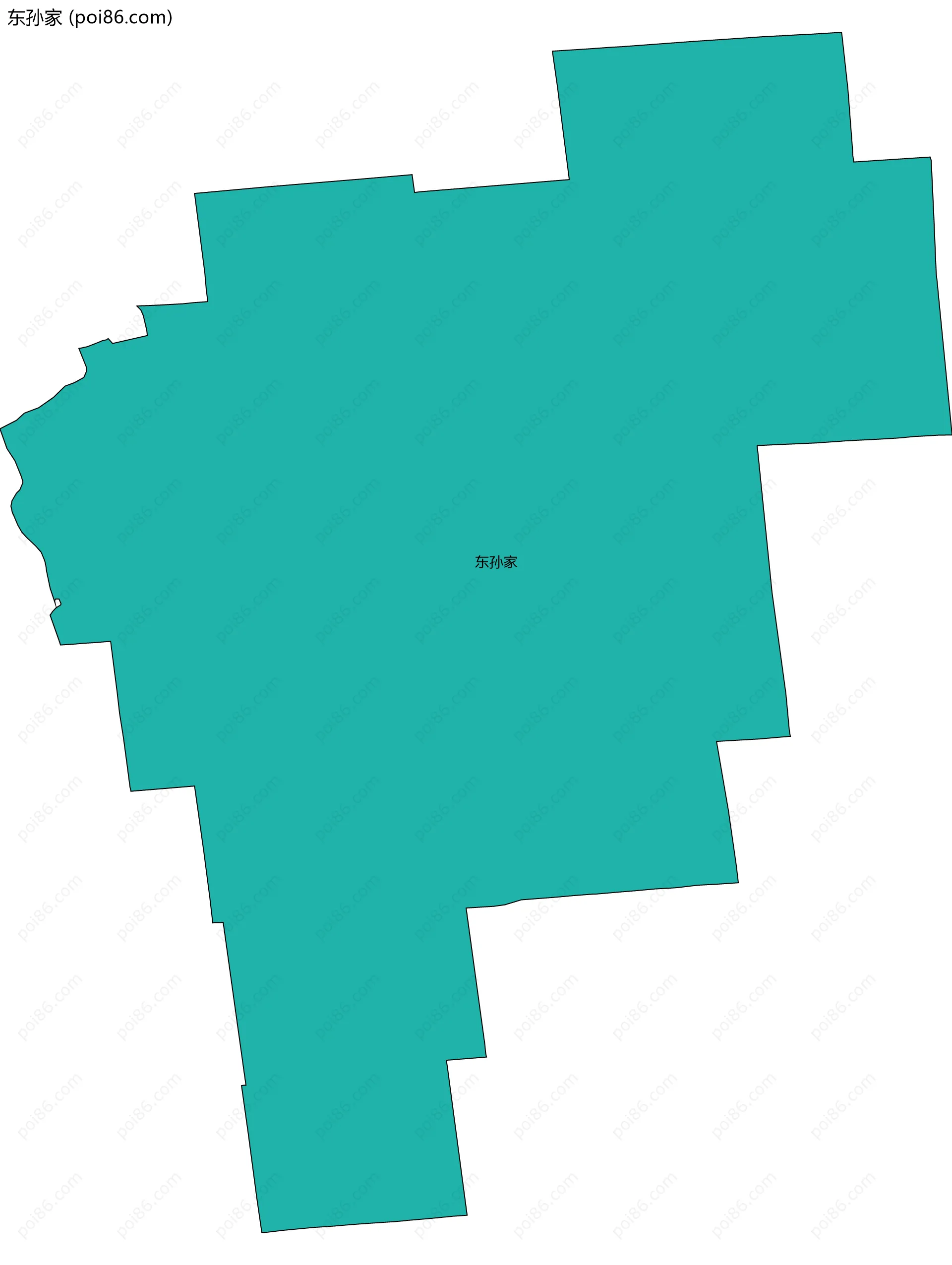 东孙家边界地图