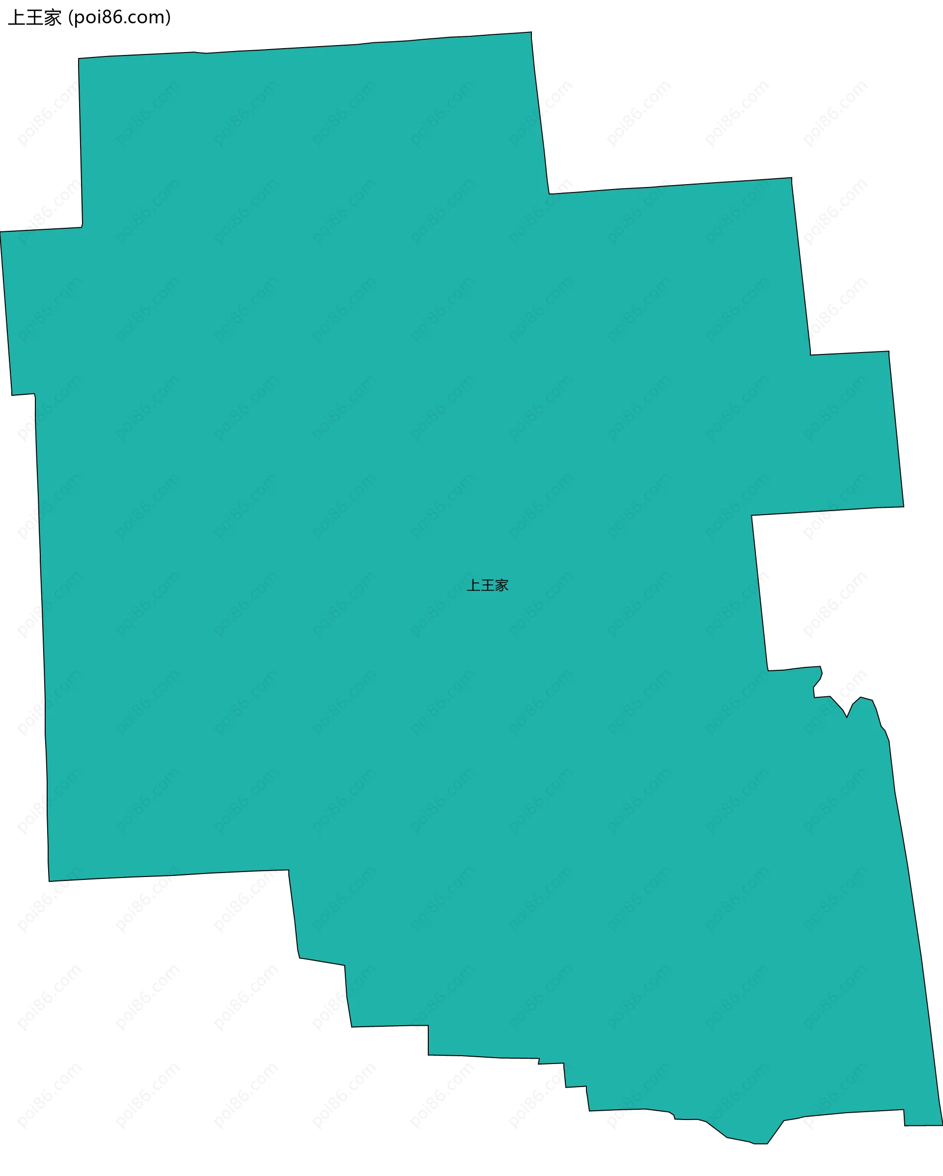 上王家边界地图