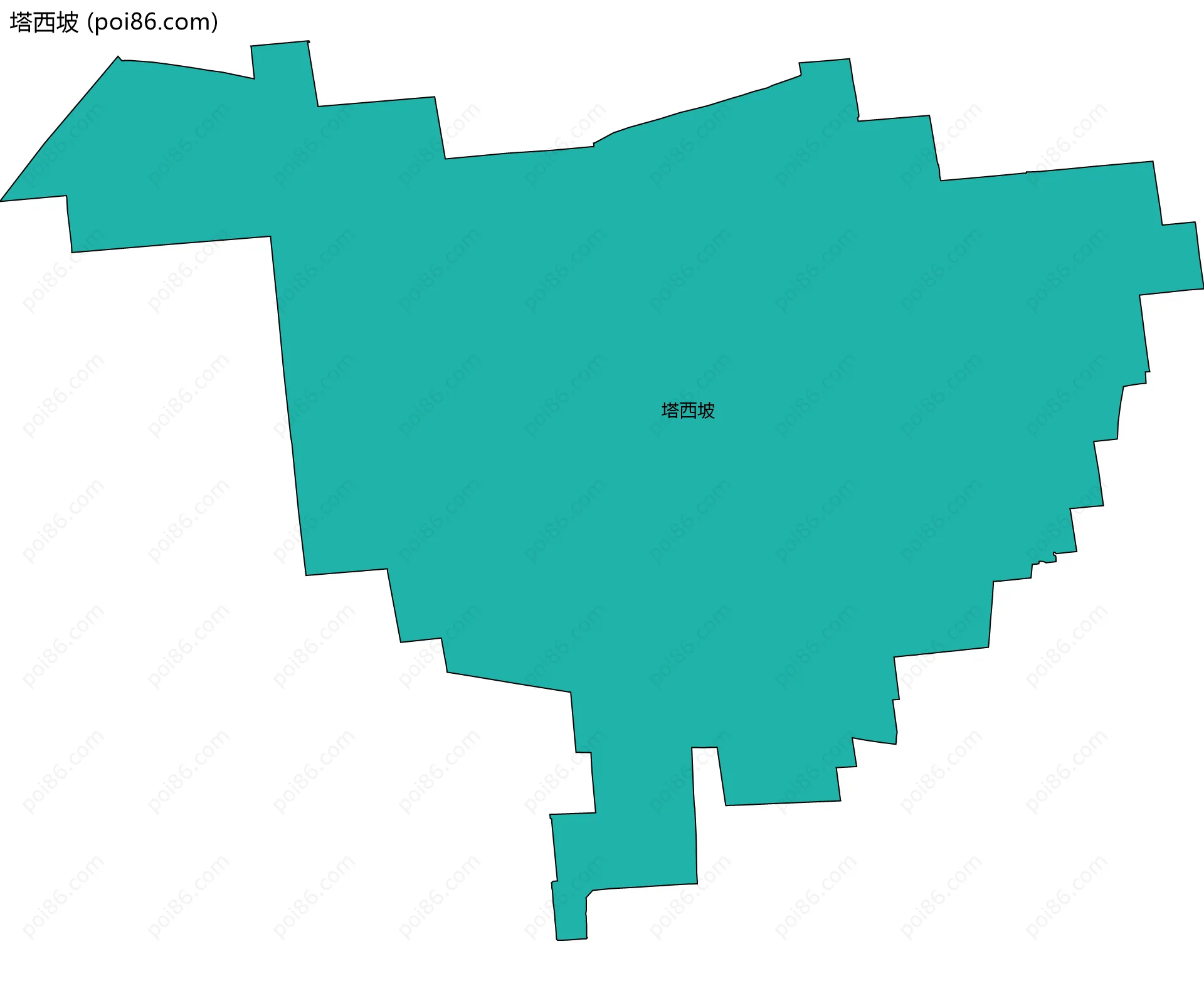 塔西坡边界地图