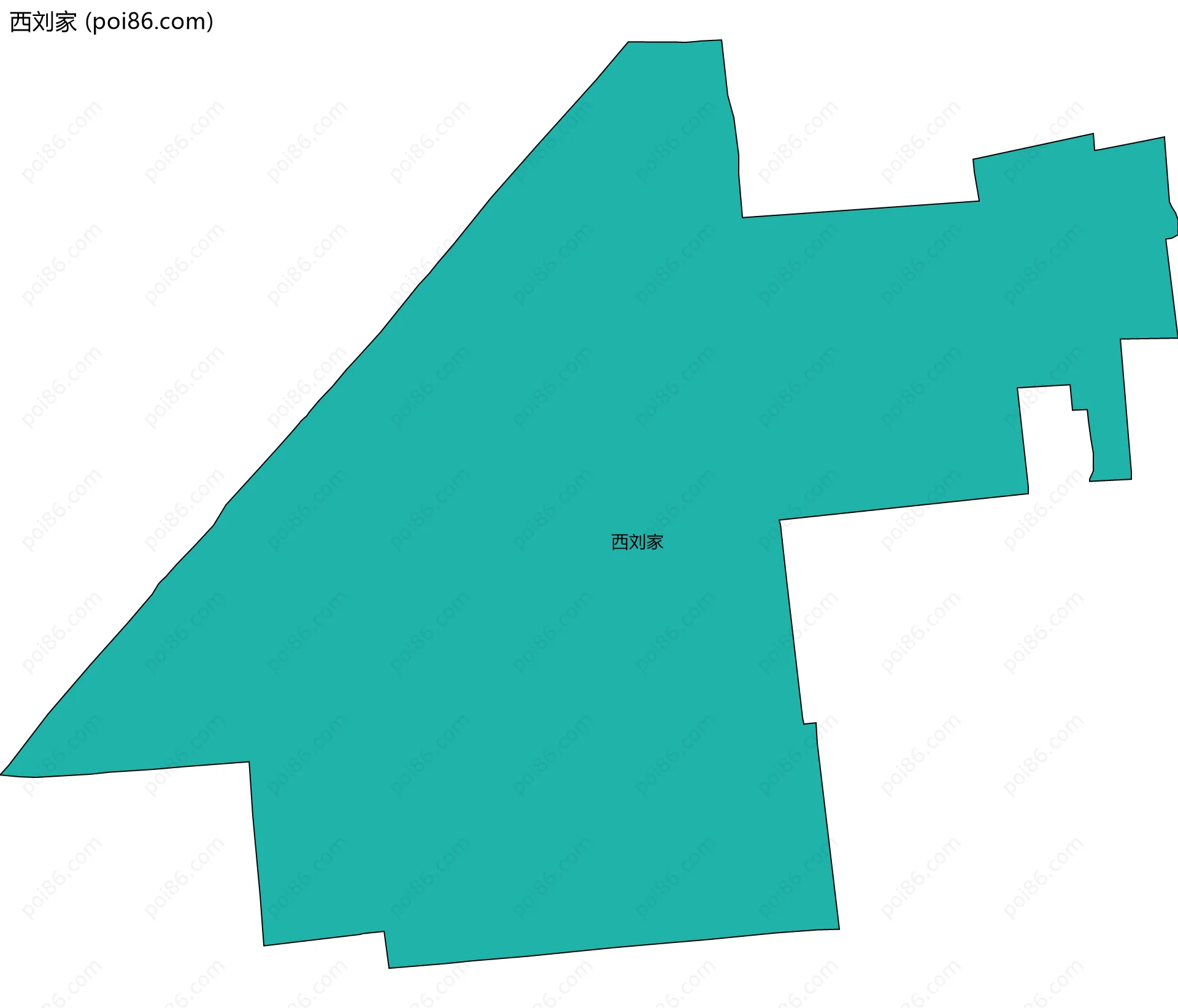 西刘家边界地图