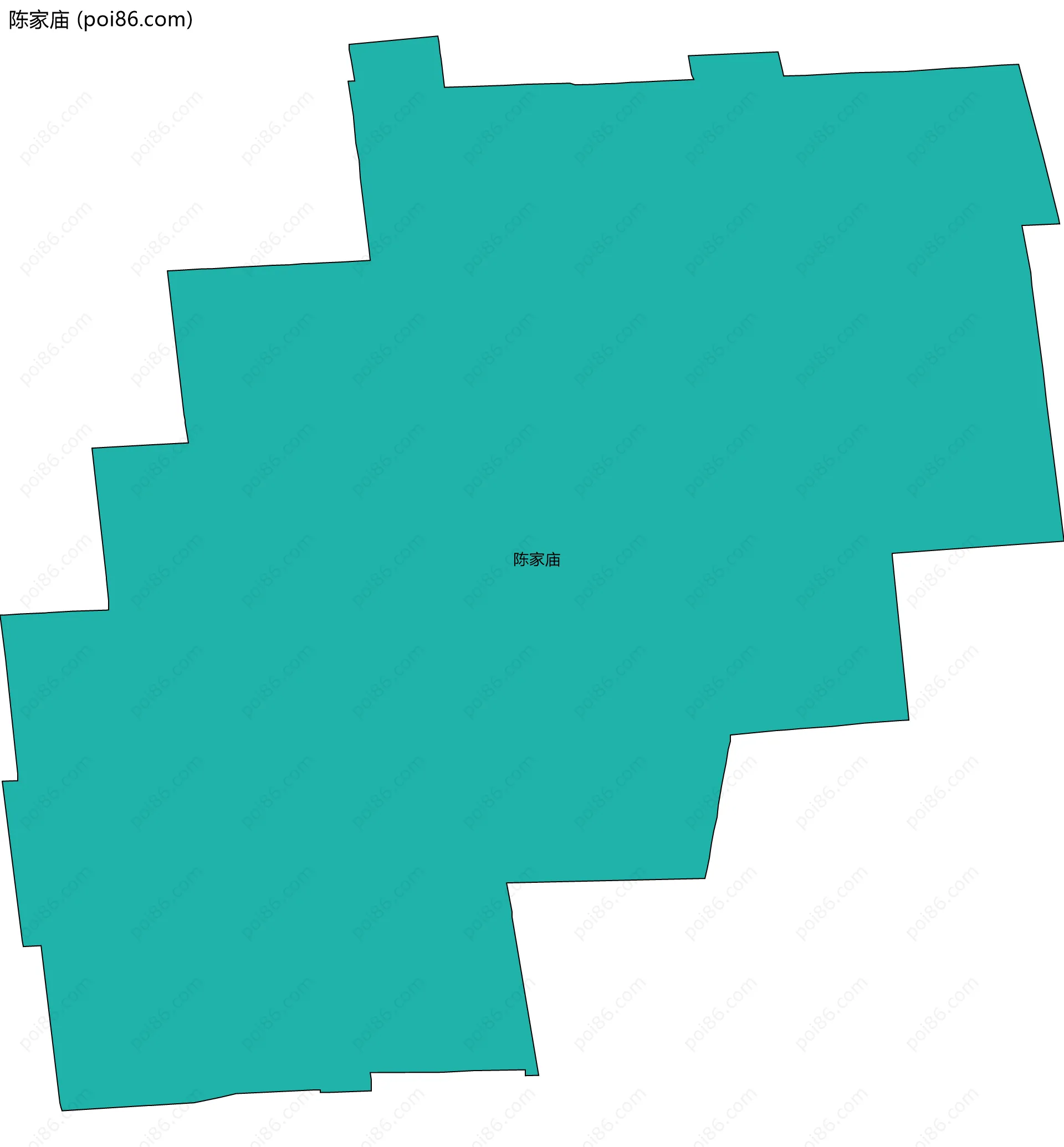 陈家庙边界地图