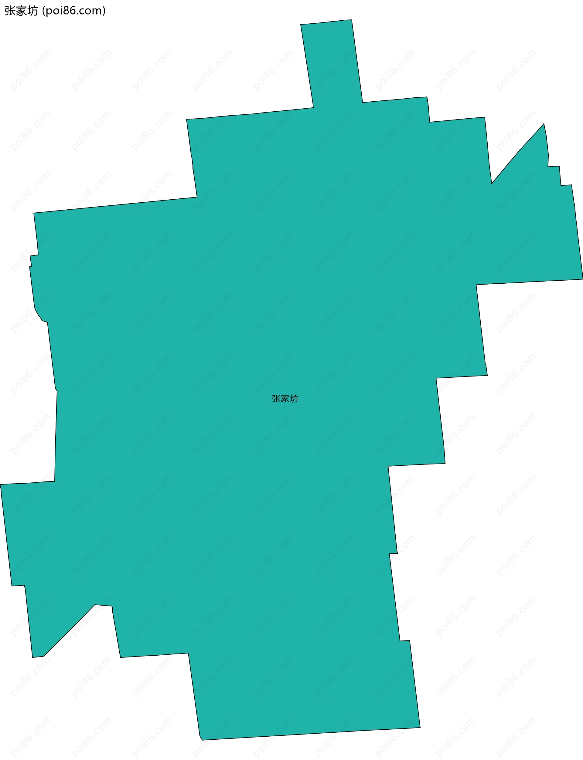 张家坊边界地图