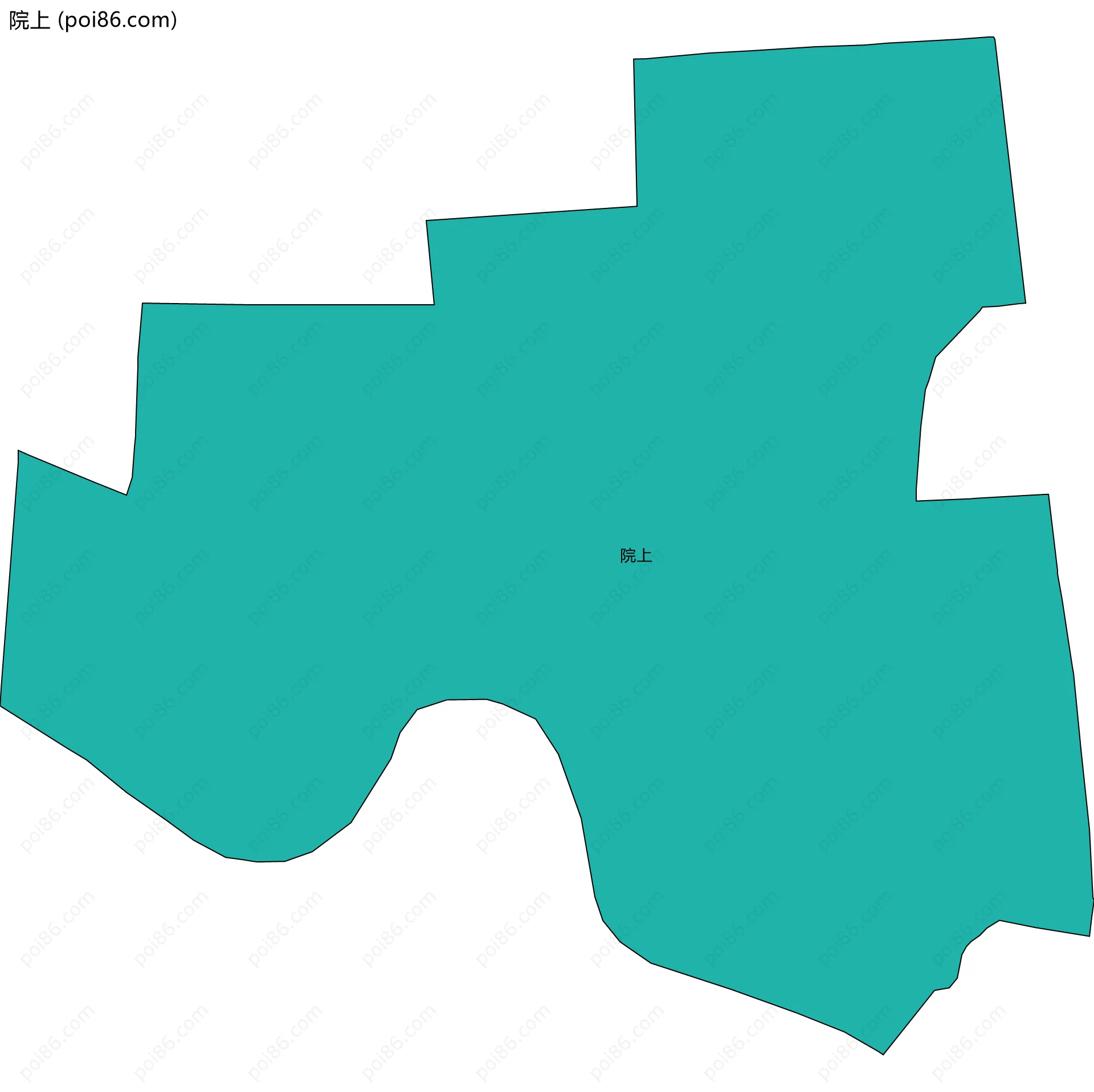 院上边界地图