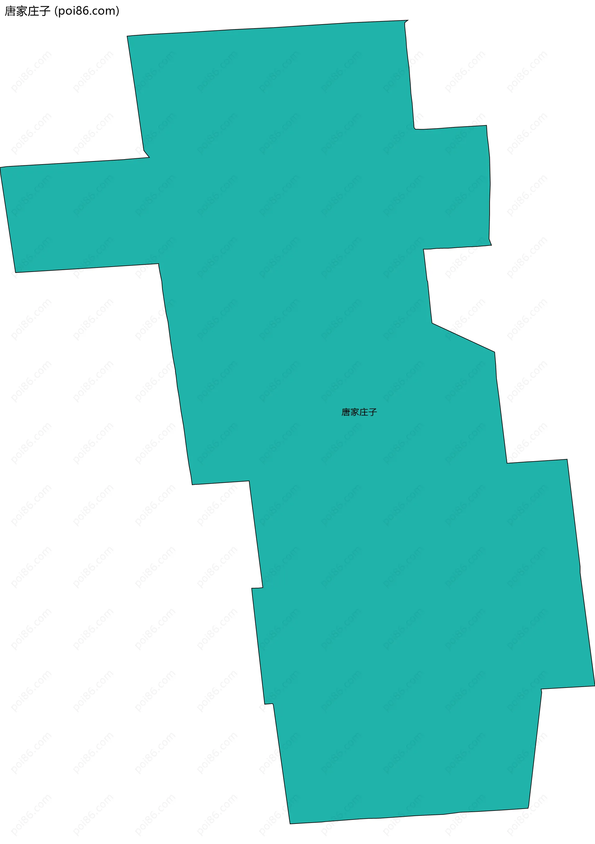 唐家庄子边界地图