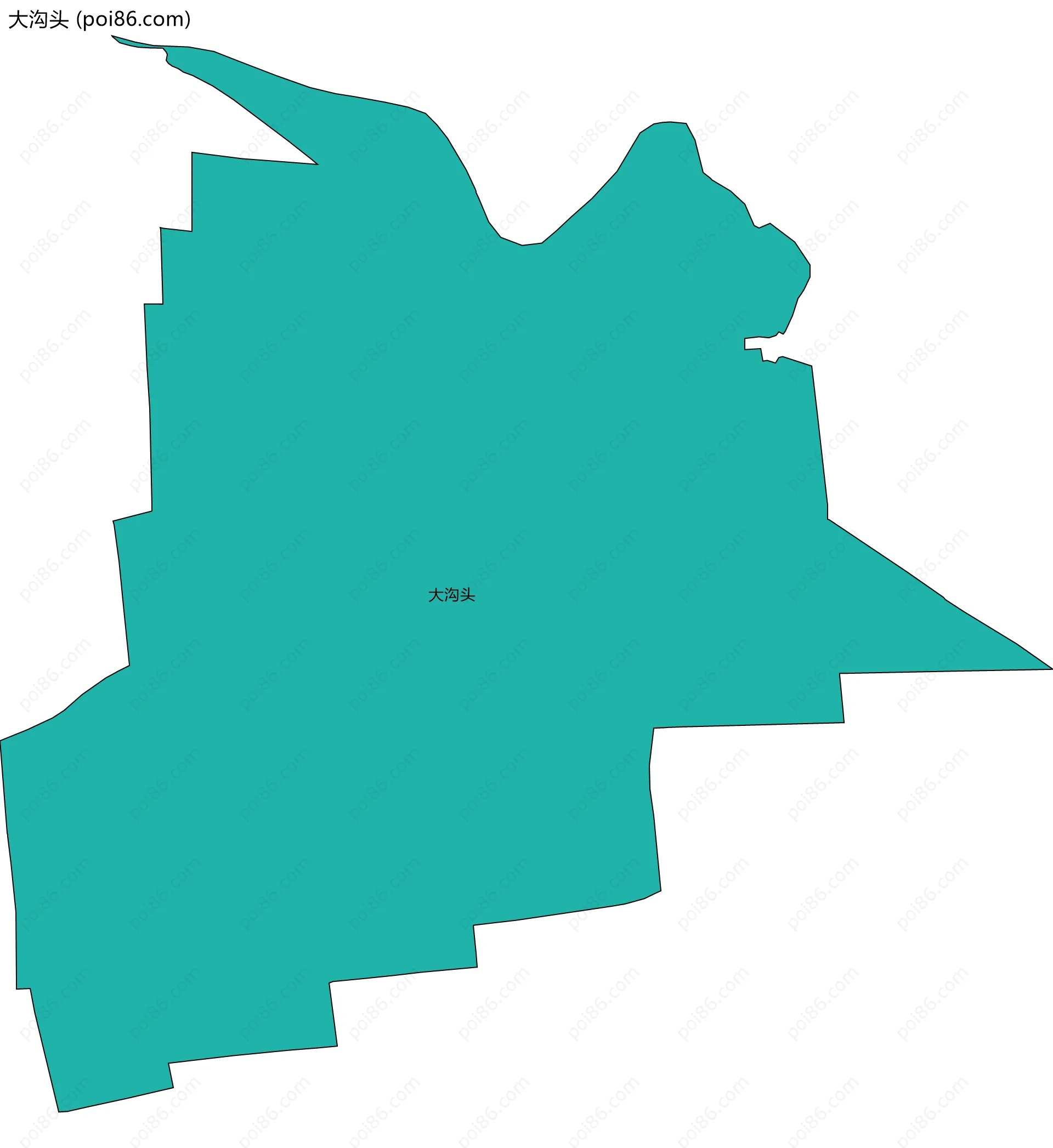 大沟头边界地图