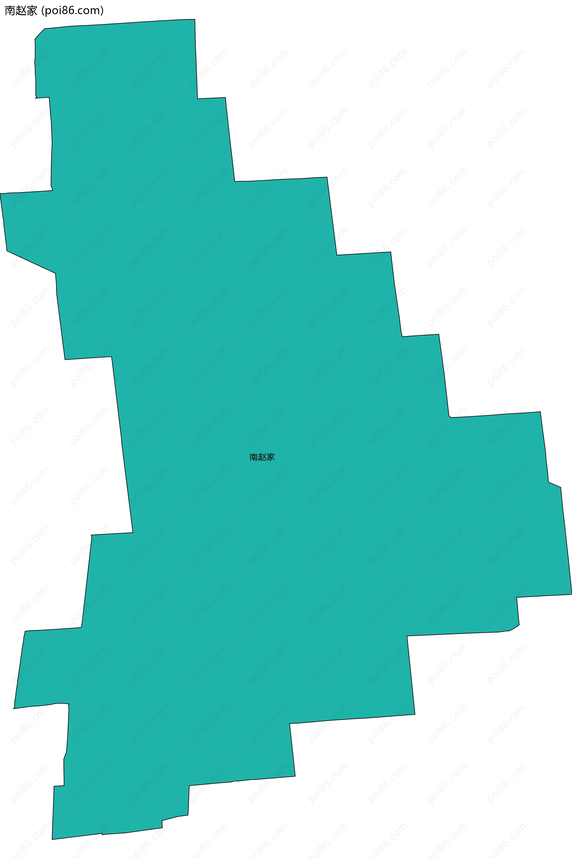 南赵家边界地图