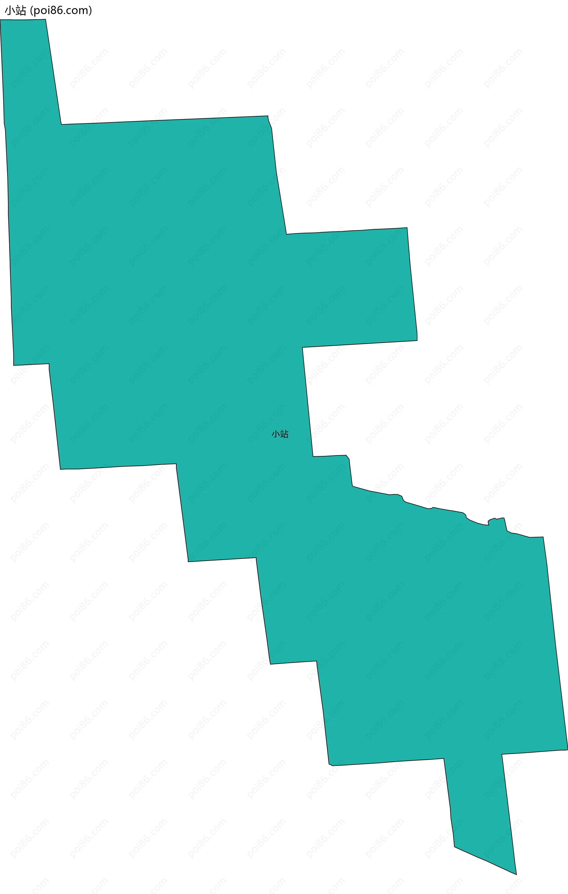 小站边界地图