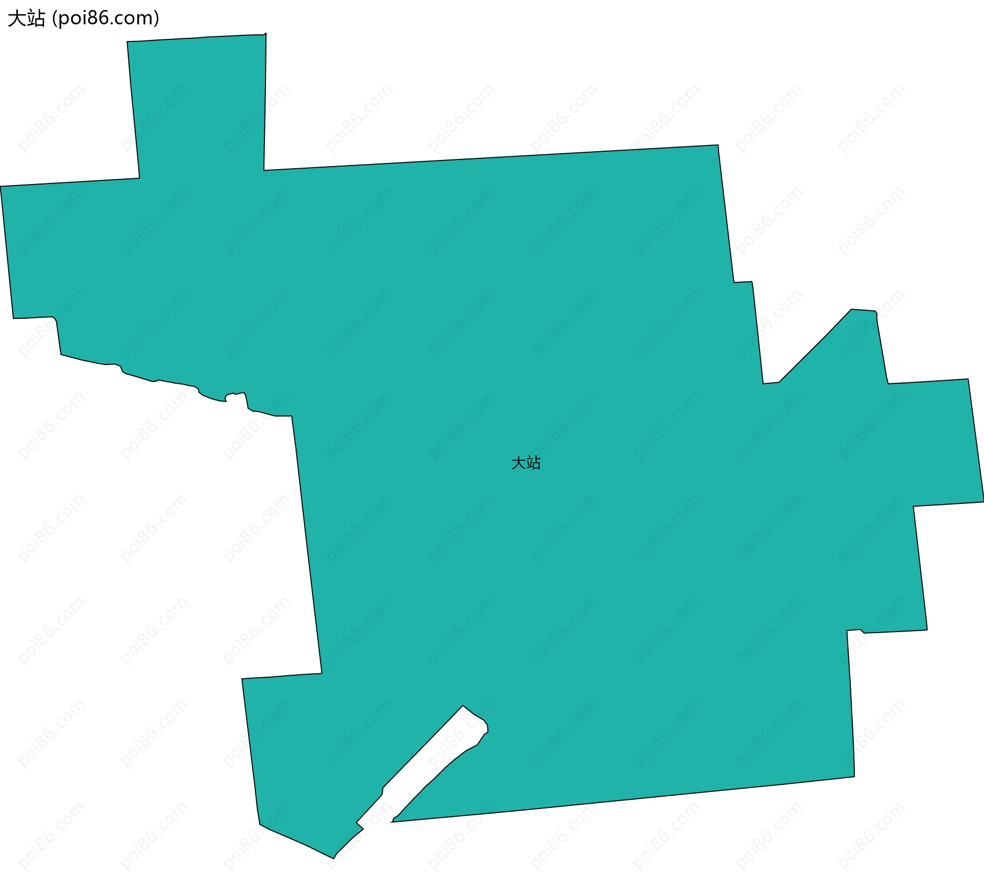 大站边界地图