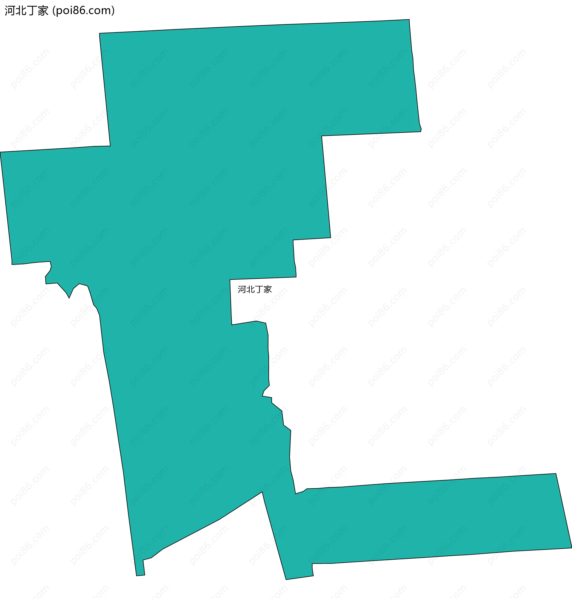 河北丁家边界地图