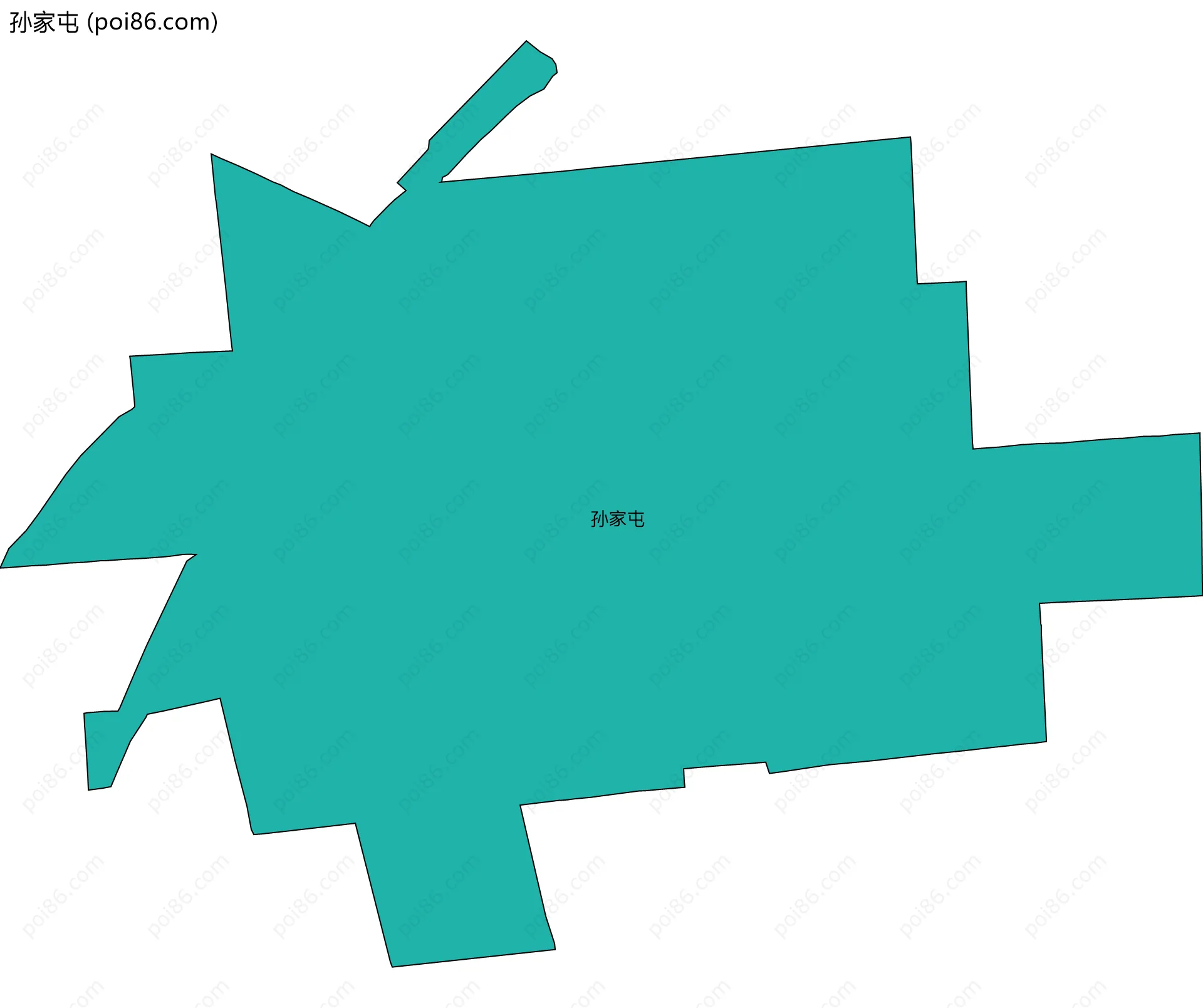 孙家屯边界地图