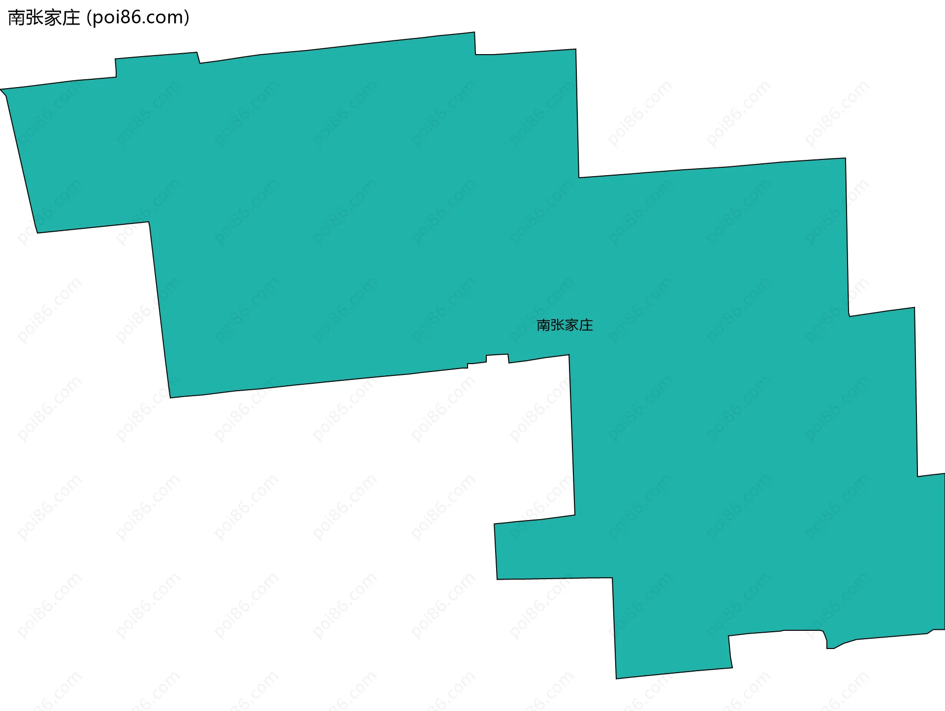 南张家庄边界地图