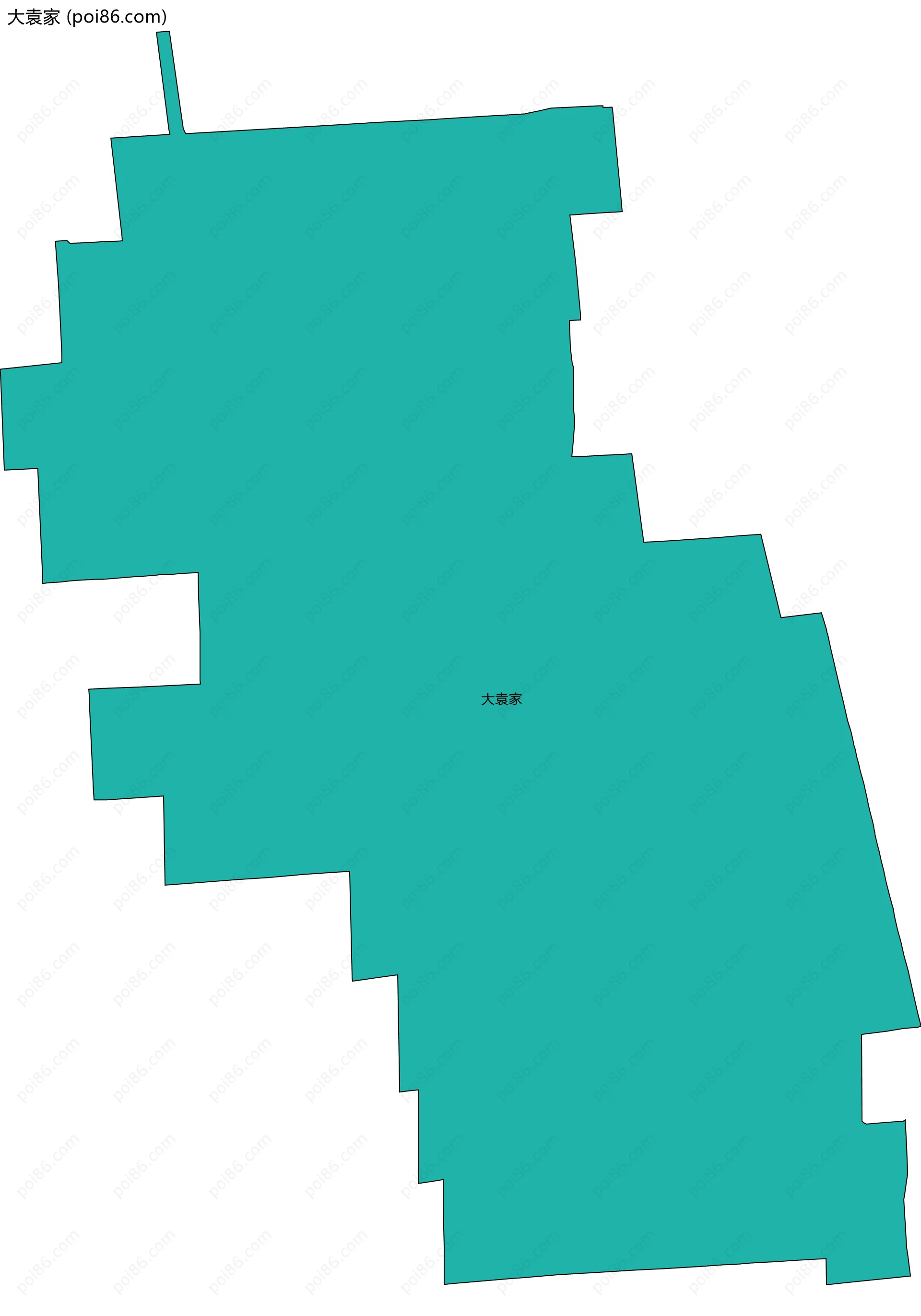 大袁家边界地图