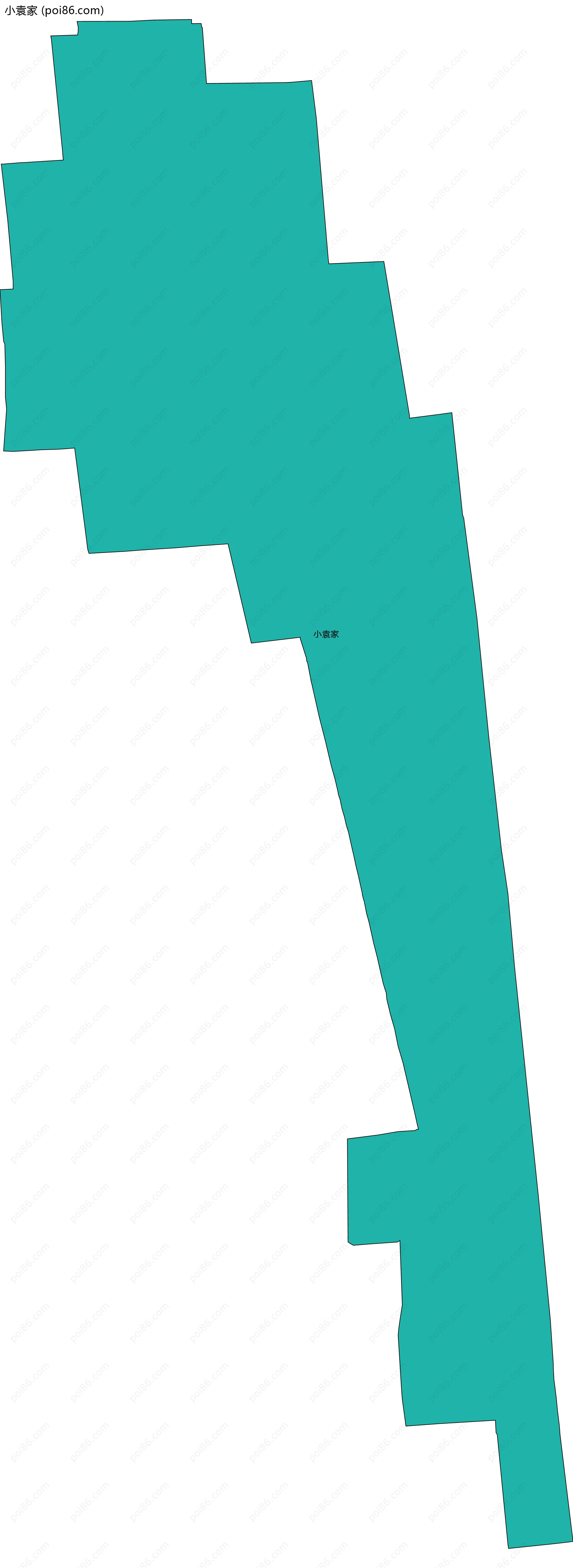 小袁家边界地图