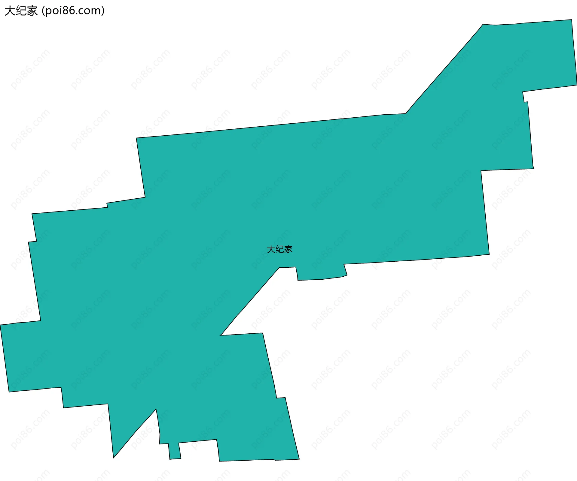 大纪家边界地图