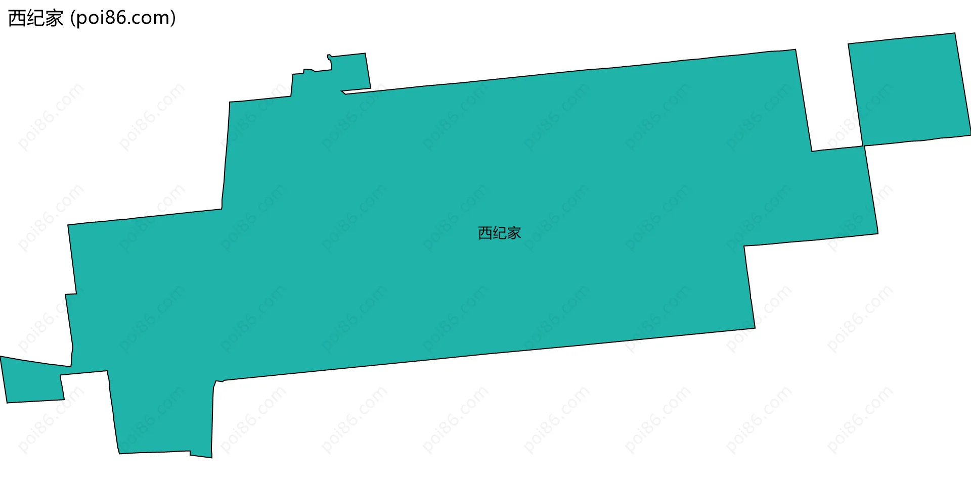 西纪家边界地图