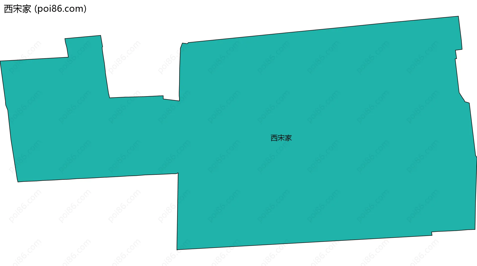 西宋家边界地图