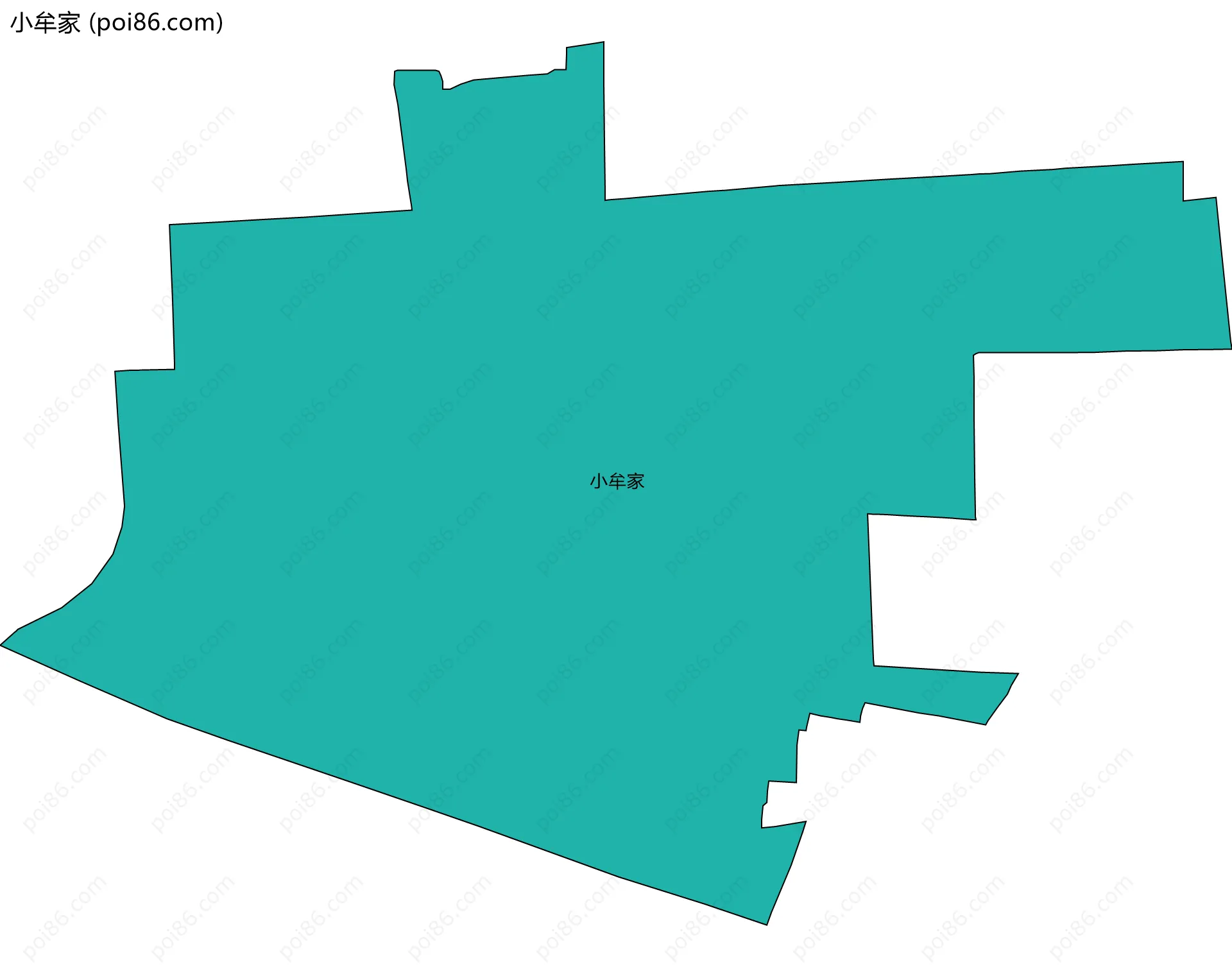 小牟家边界地图