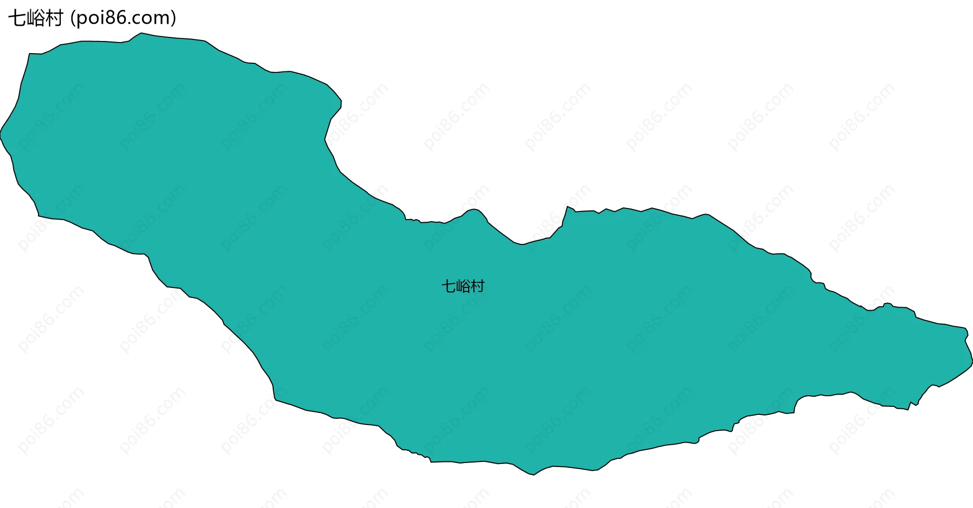七峪村边界地图