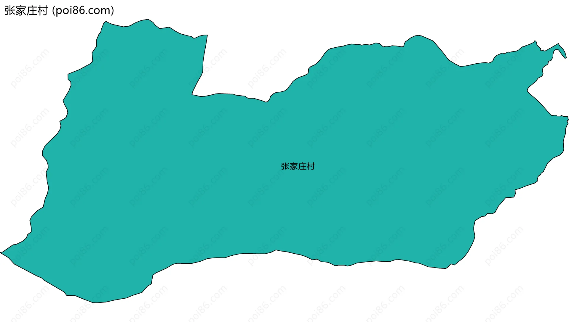 张家庄村边界地图
