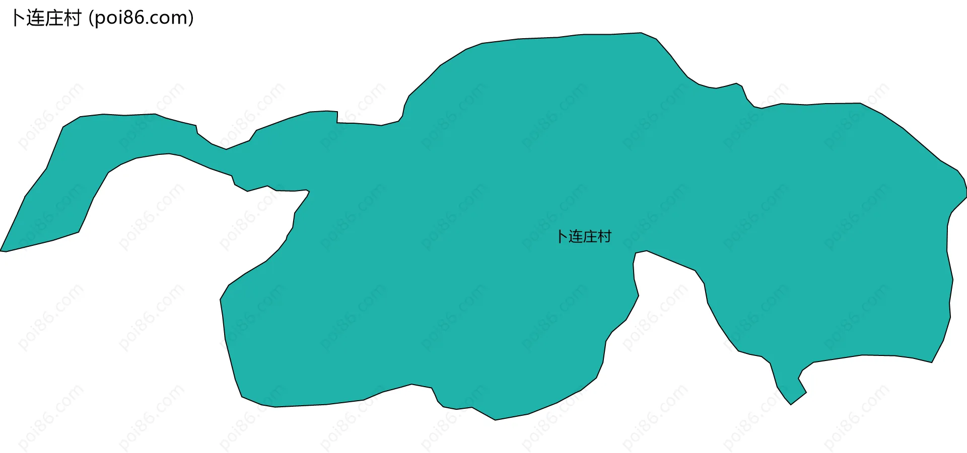 卜连庄村边界地图